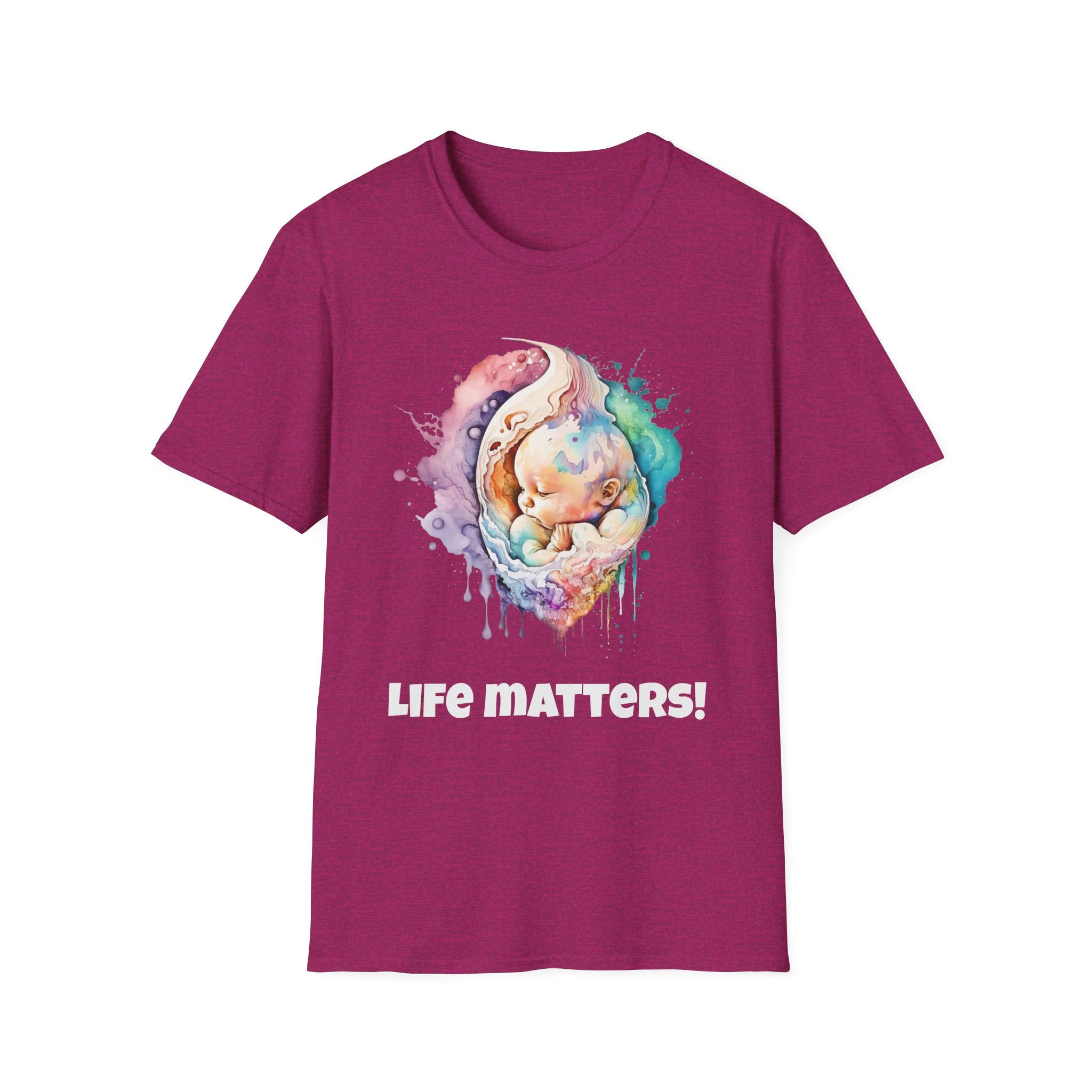 Life matters! Softstyle Pro-life Baby T-Shirt different colors available