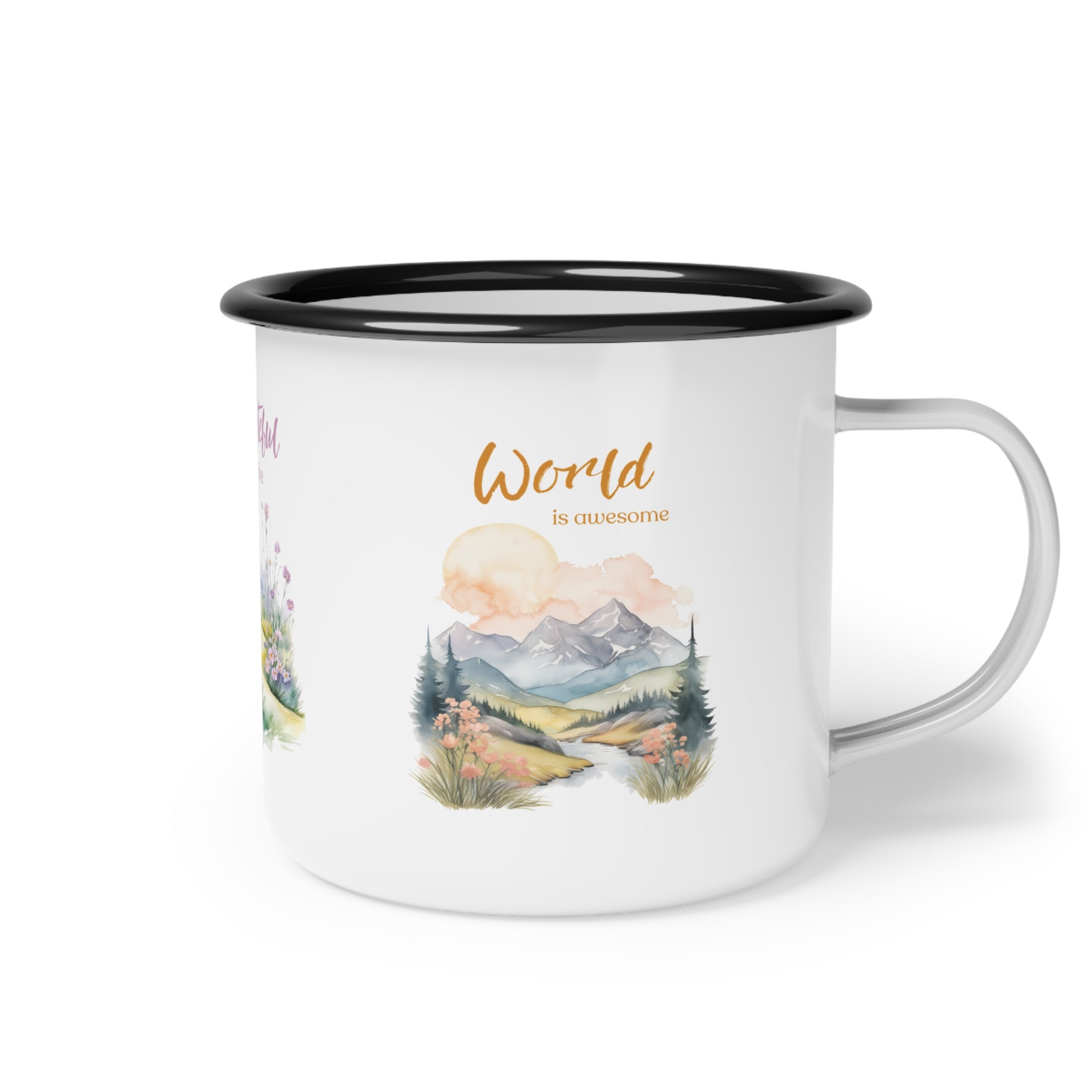 Enamel Cup - World is awesome