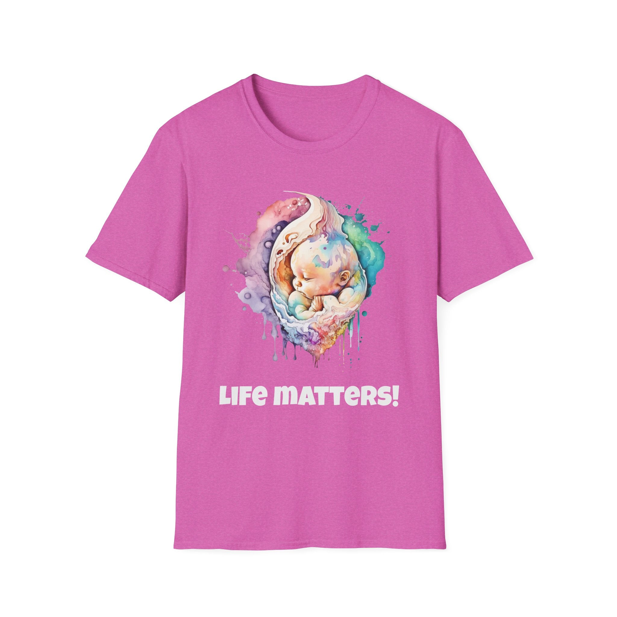 Life matters! Softstyle Pro-life Baby T-Shirt different colors available