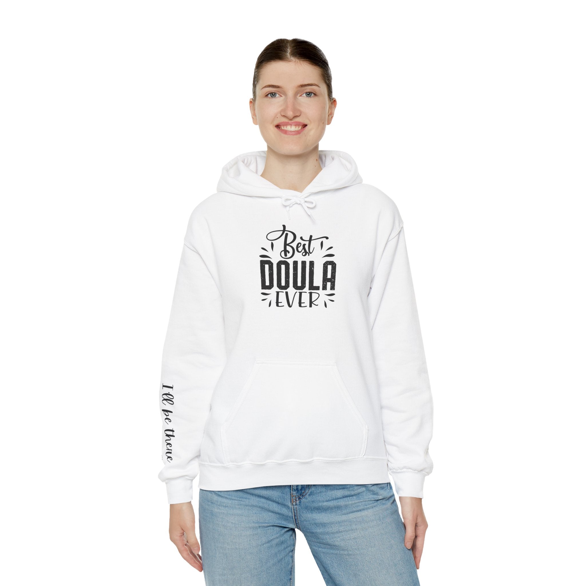 Doula hoodie sweatshirt white