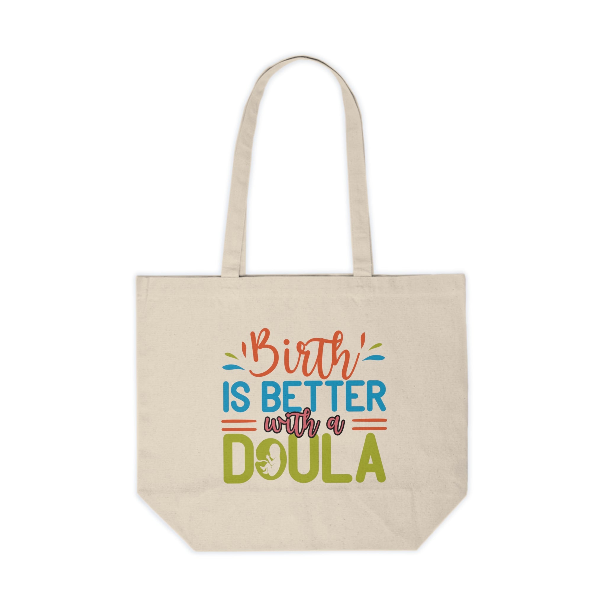 Canvas Shopping Tote for a Doula