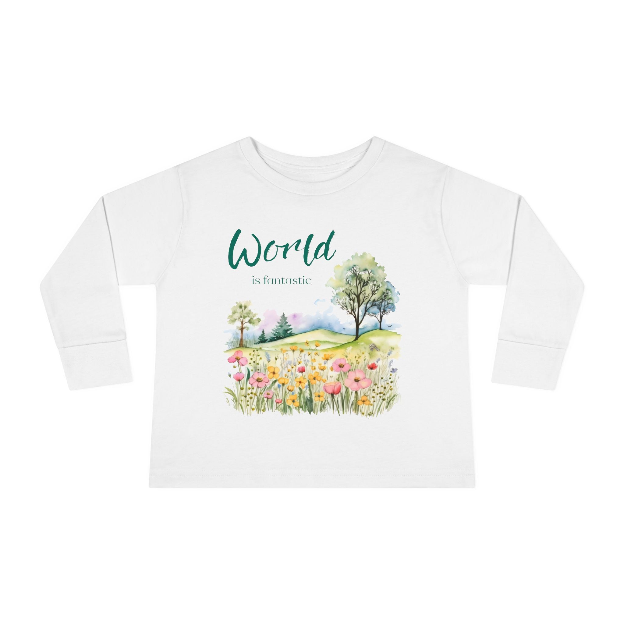 Fantastic World Toddler Long Sleeve Tee 2T-6T