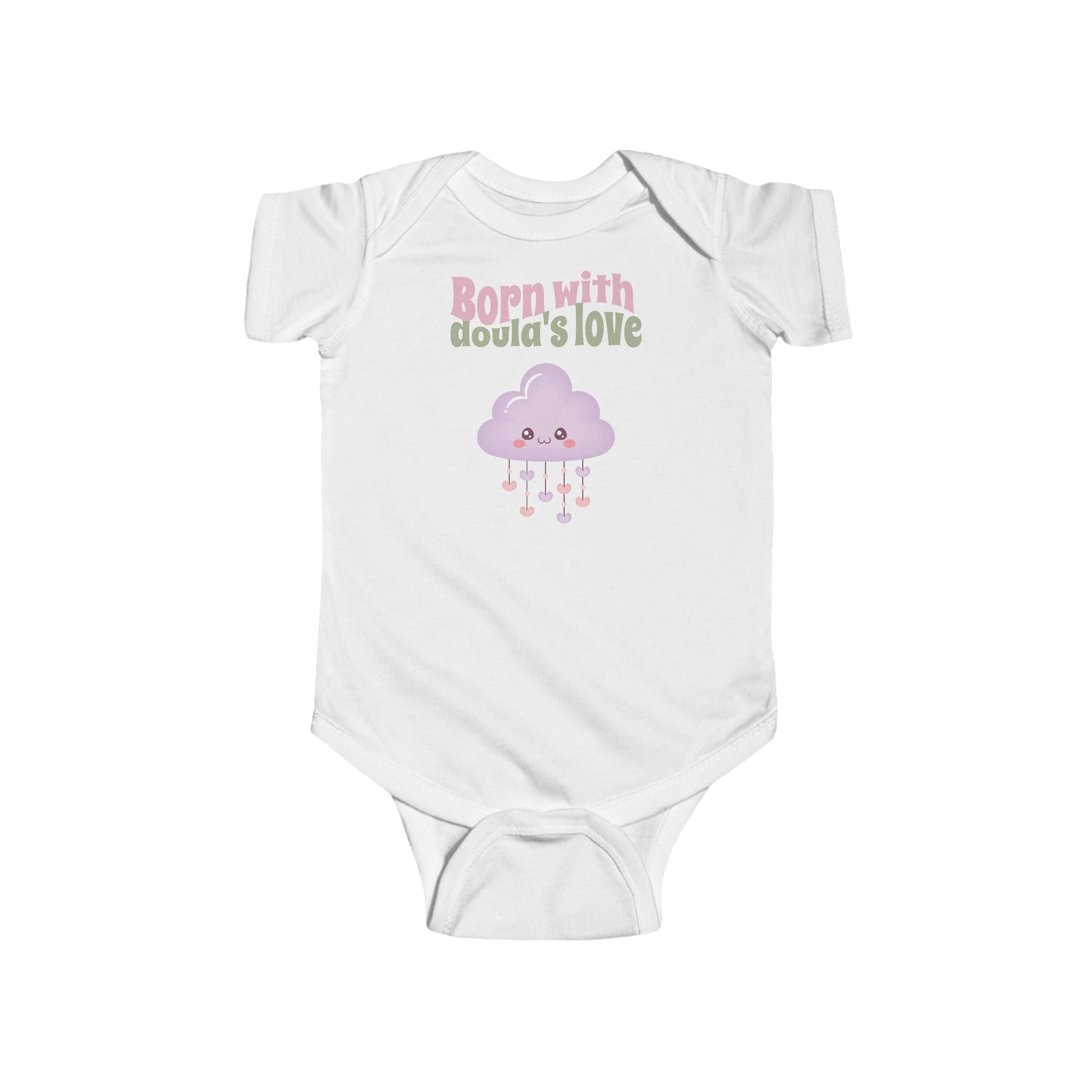 Born with doula's love | Infant Fine Jersey Bodysuit
