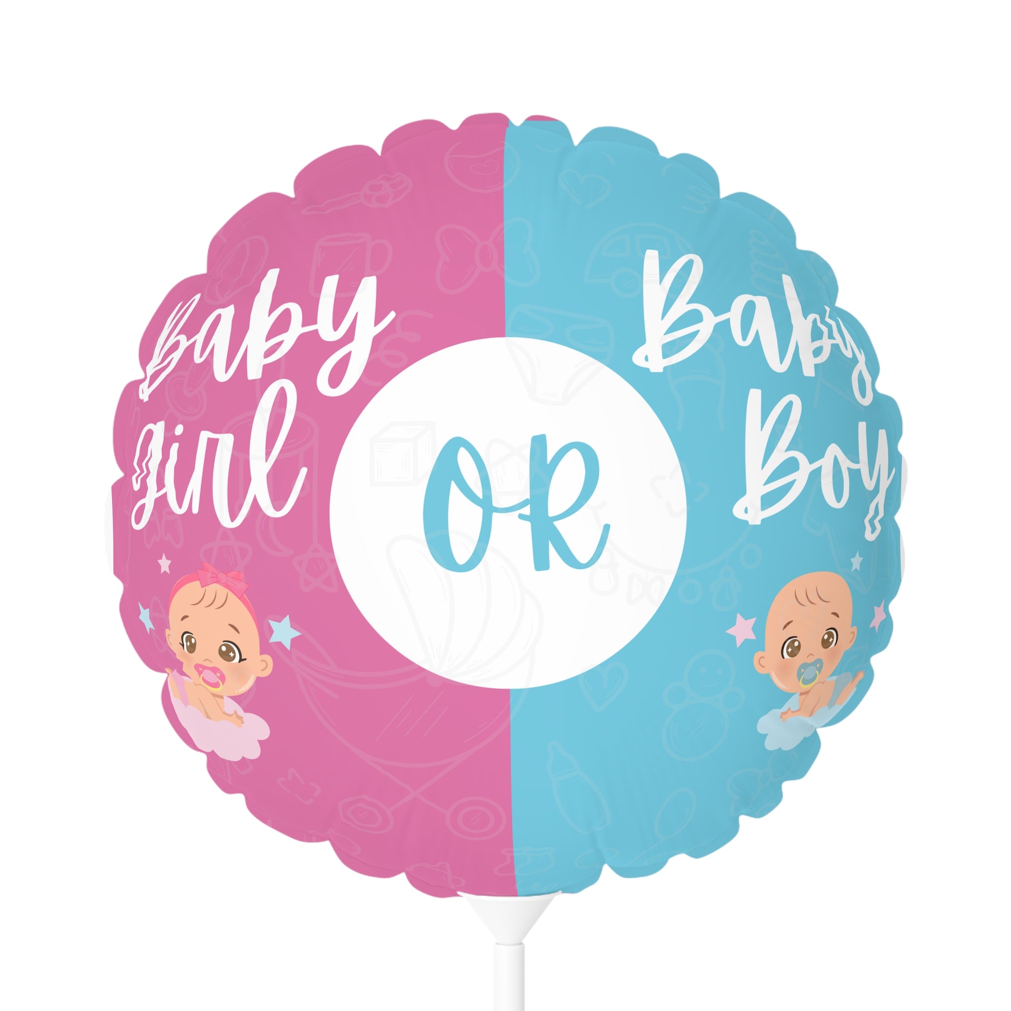 Balloon Boy or Girl Baby Shower Decoration