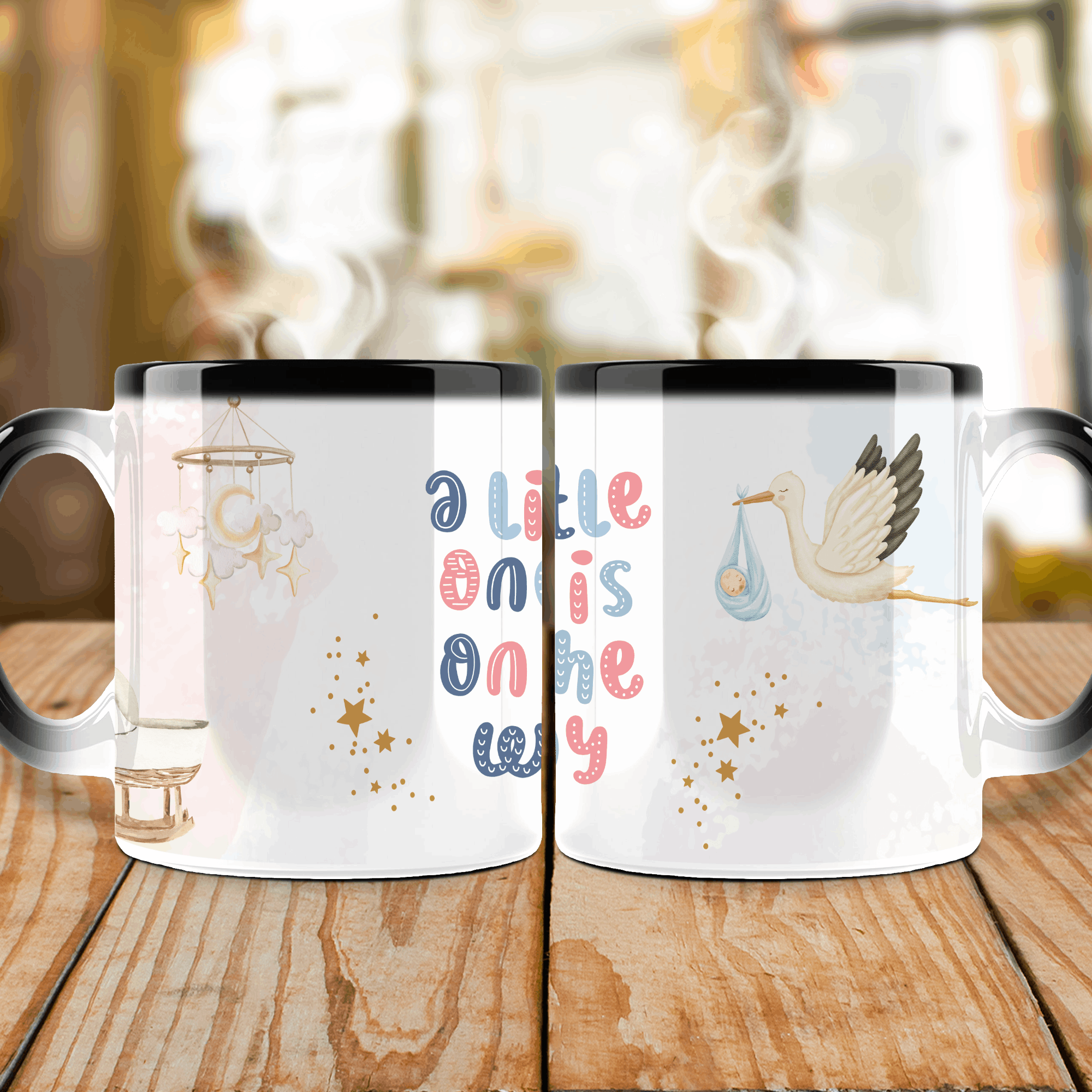pregnancy announcement magic mug
