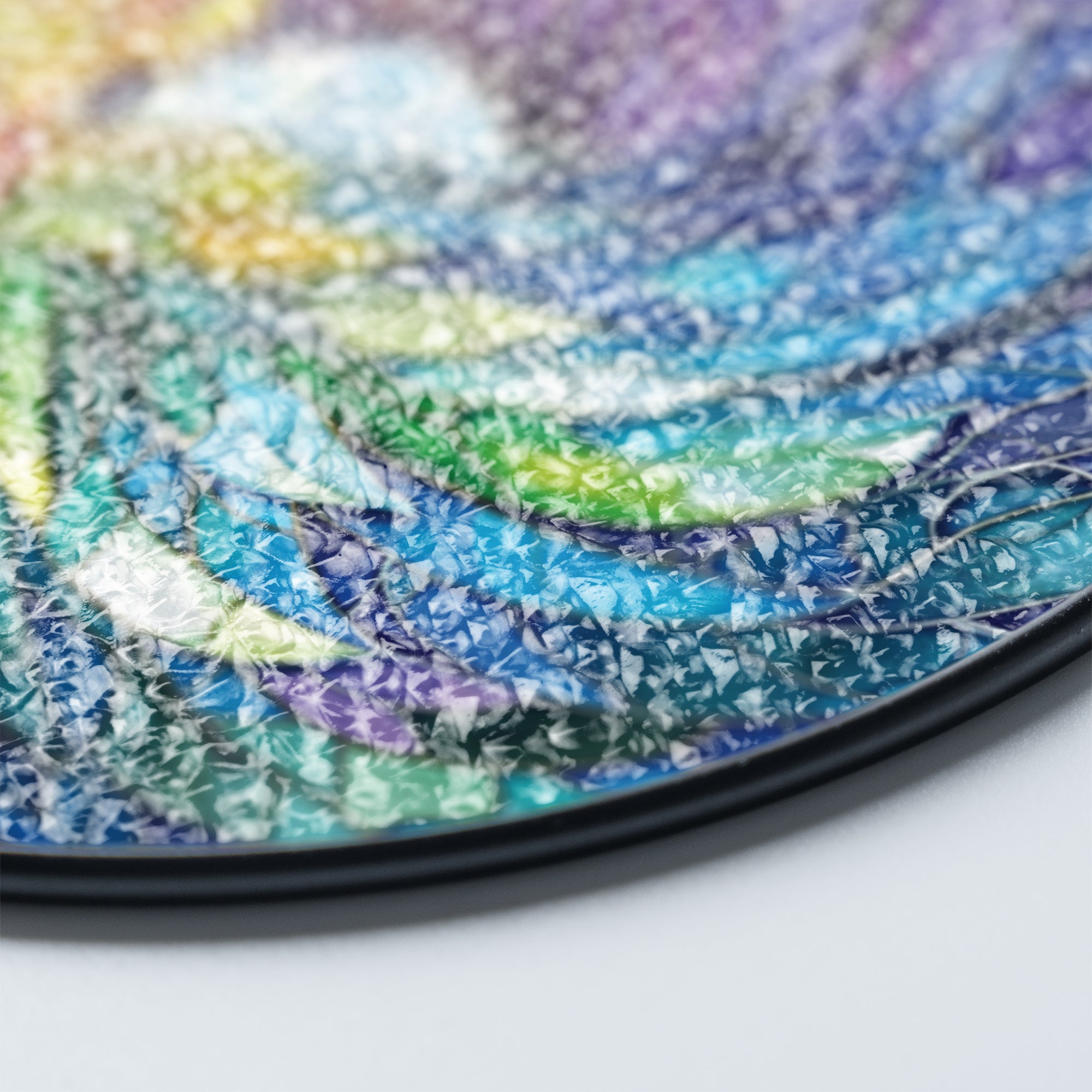 Stained Glass Suncatcher for Window Hanging Angel's Protection