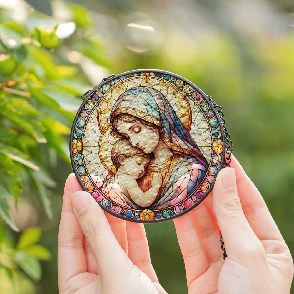Mary and baby suncatcher