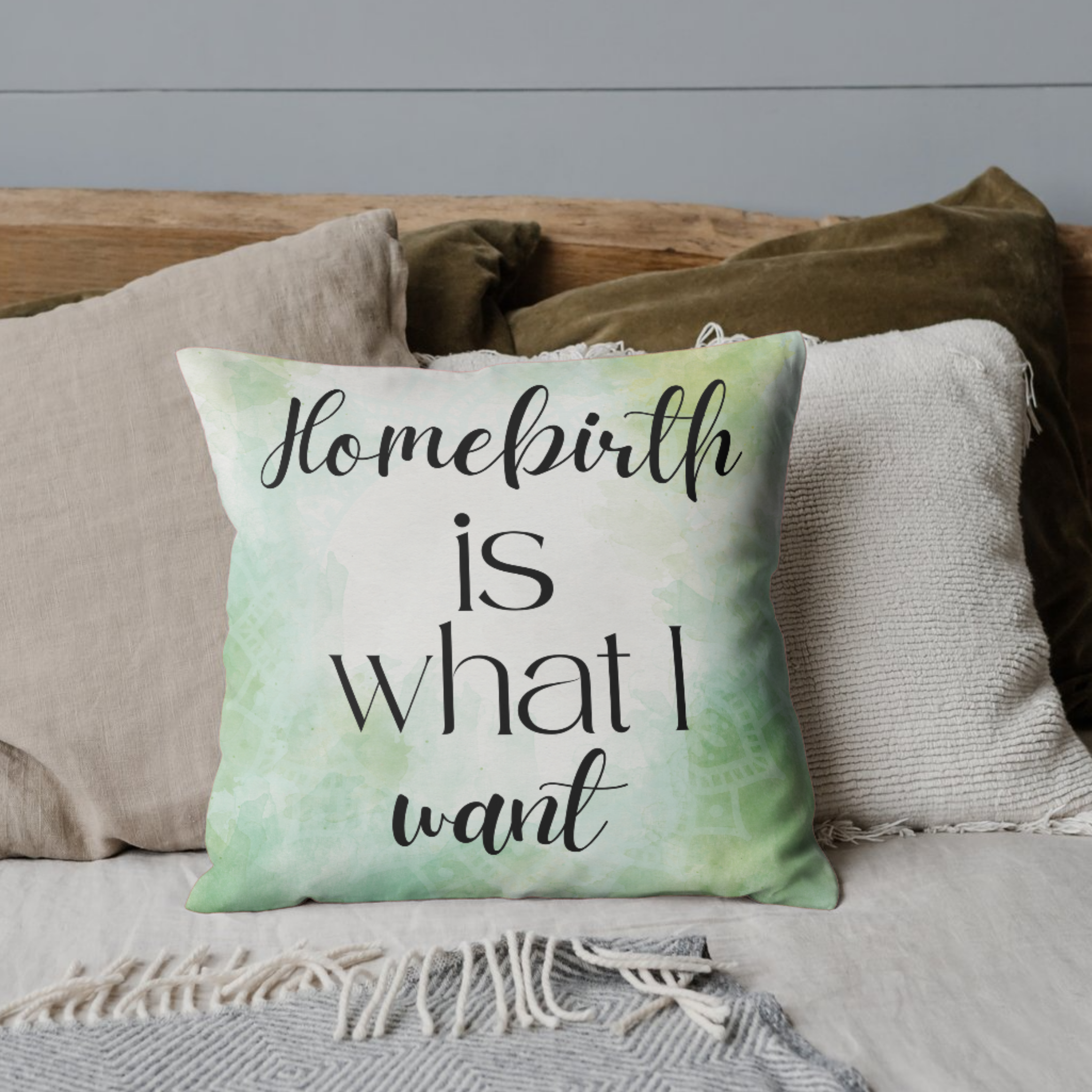 Affirmation Pregnancy Pillow for Homebirth