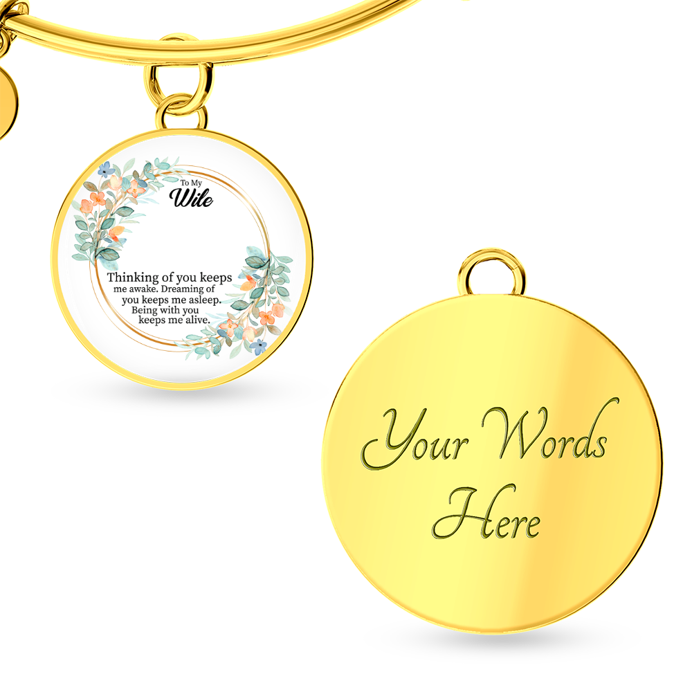 Bracelet for Wife with a photo and optional engraving