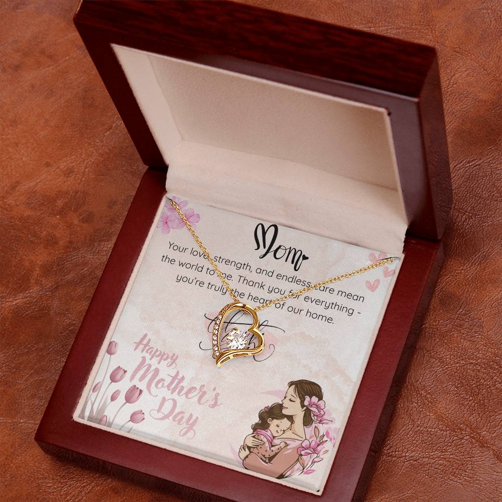 Heart of Our Home Necklace for Mom