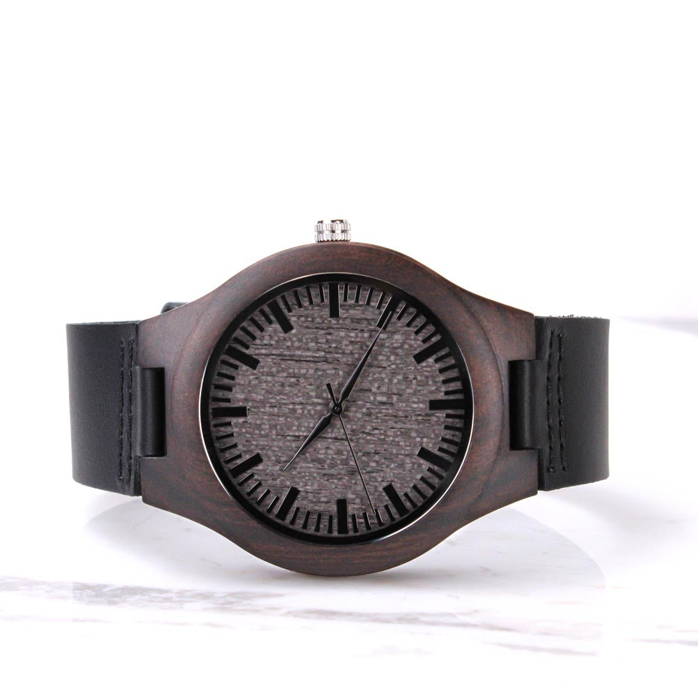 Personalized Engraved Wooden watch for Him