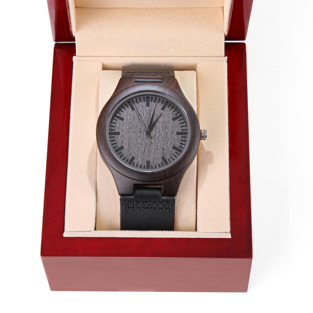 Personalized Engraved Wooden watch for Him