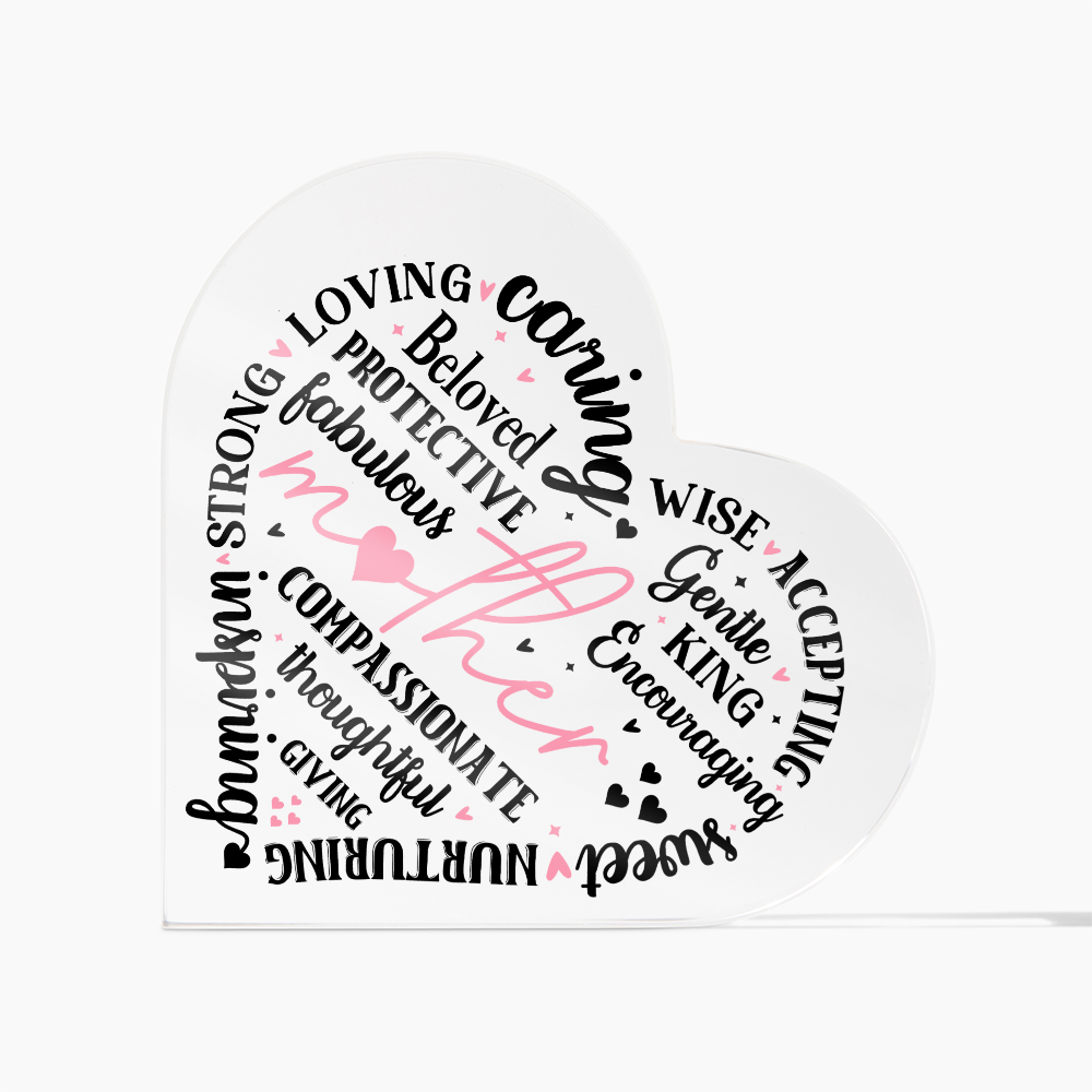 Acrylic Heart for Mothers