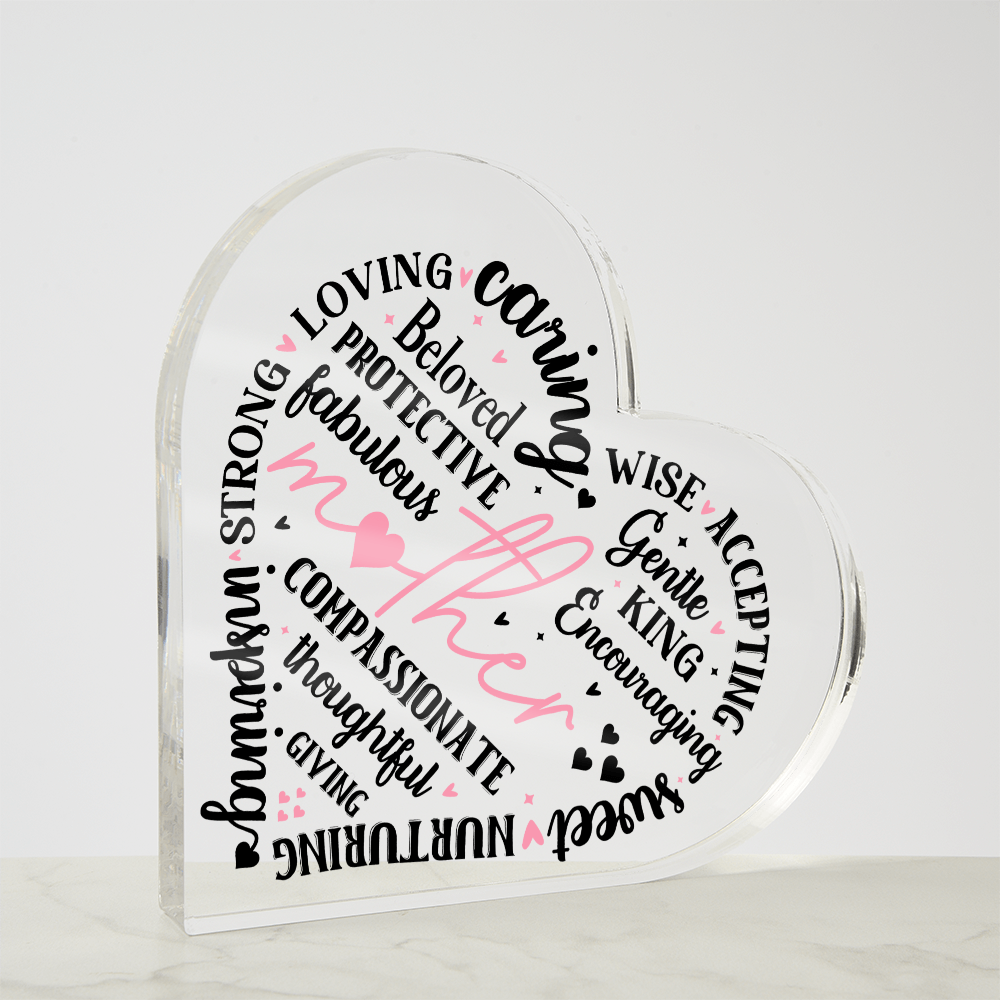 Acrylic Heart for Mothers