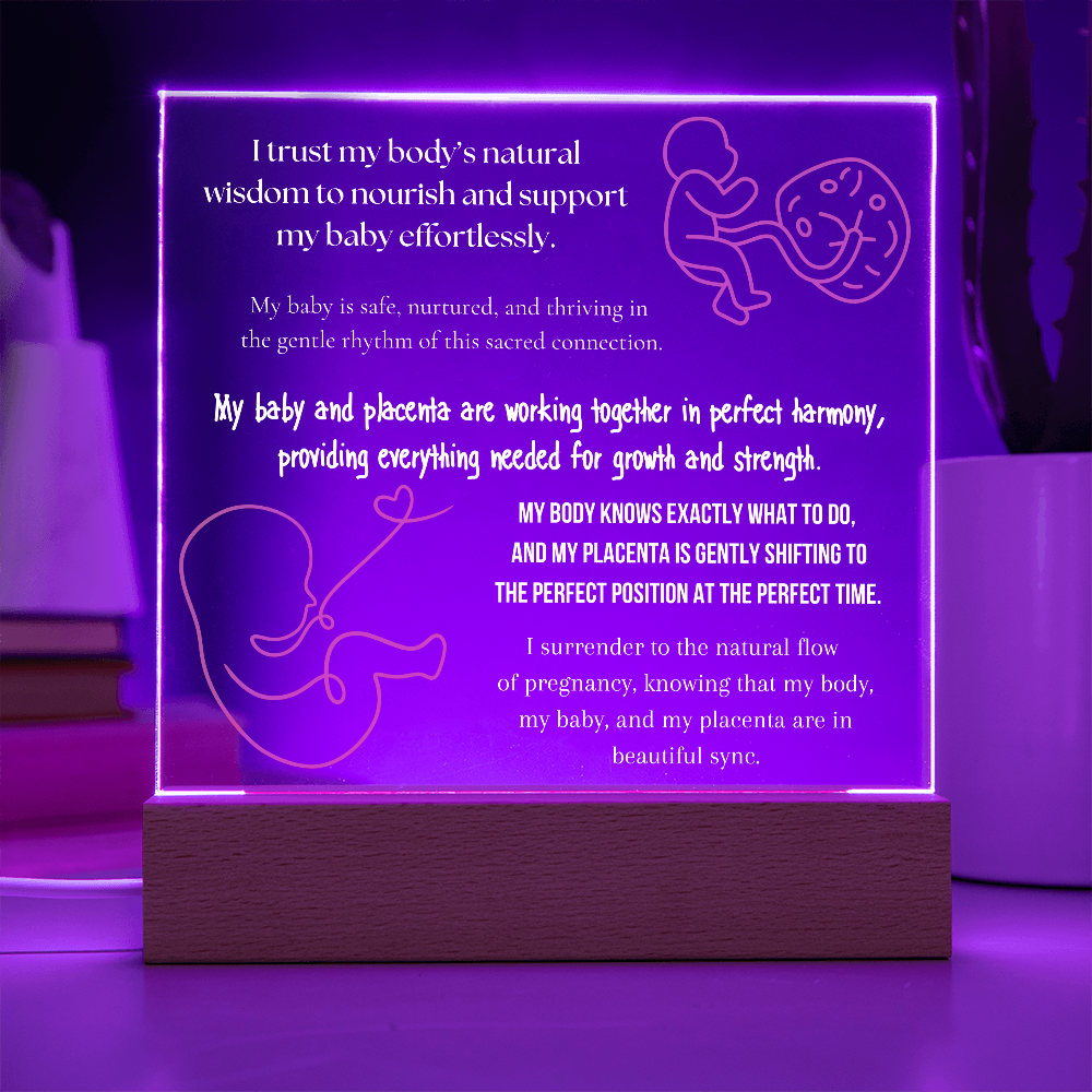 pregnancy affirmations LED lights