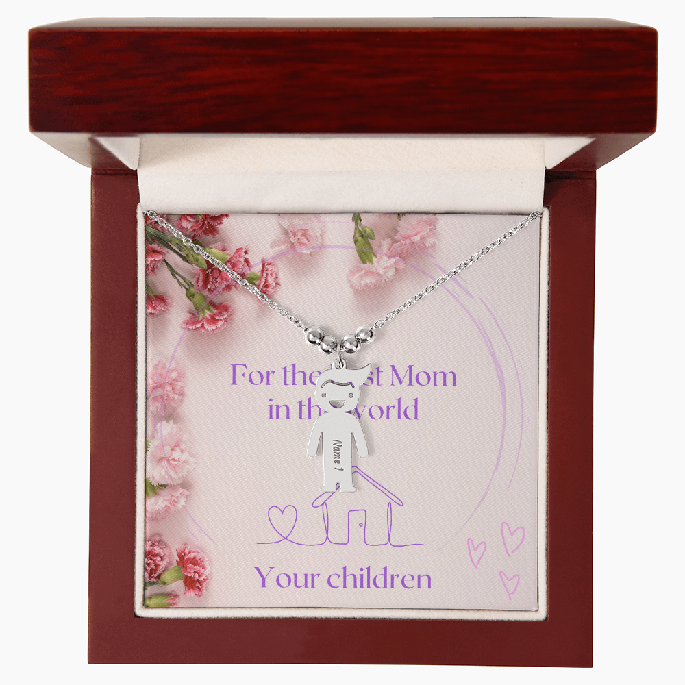 personalized engraved child's name necklace