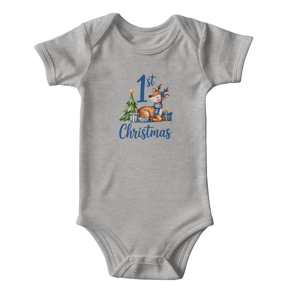 First Christmas Blue baby Gerber Onesies®