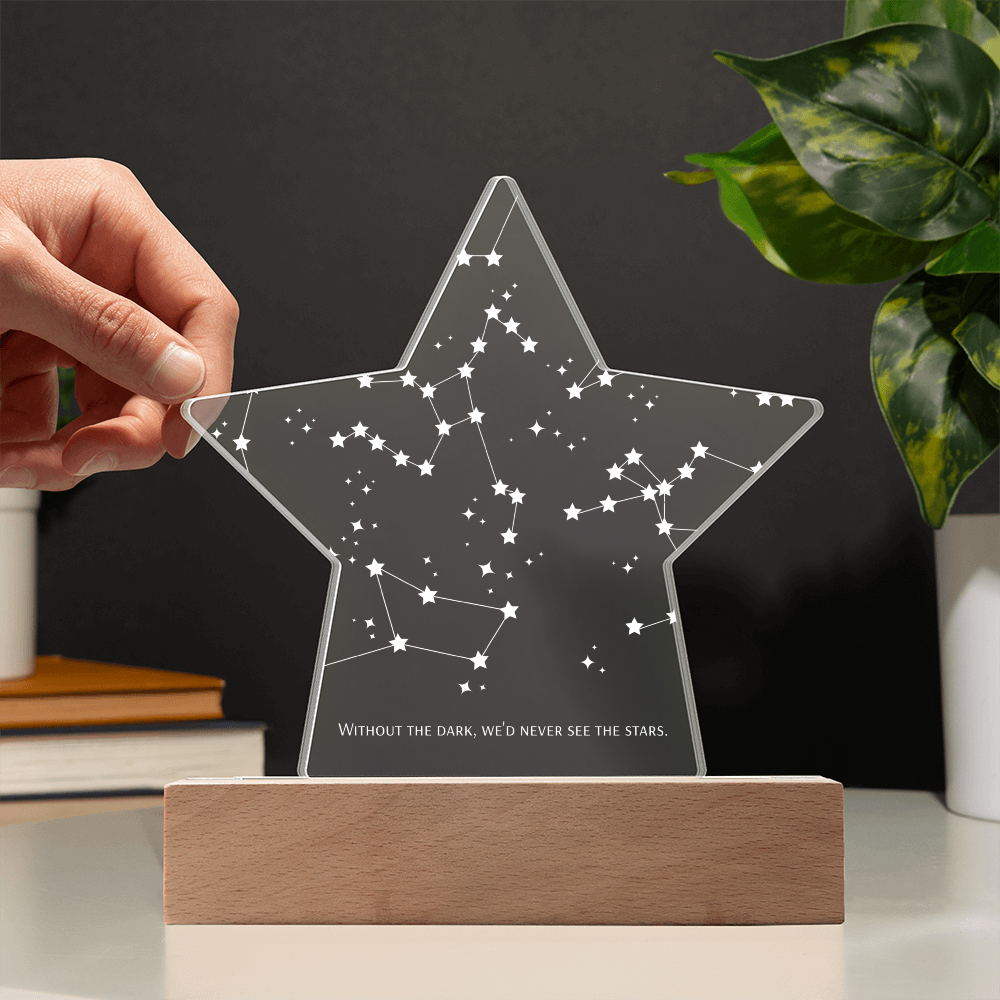 Printed Acrylic LED Star Plaque (Personalized)