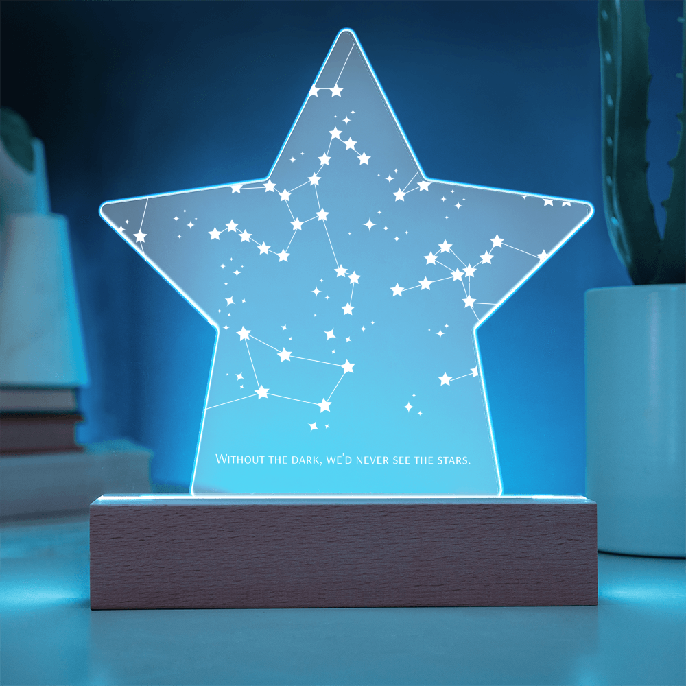 Acrylic LED Plaque with stars