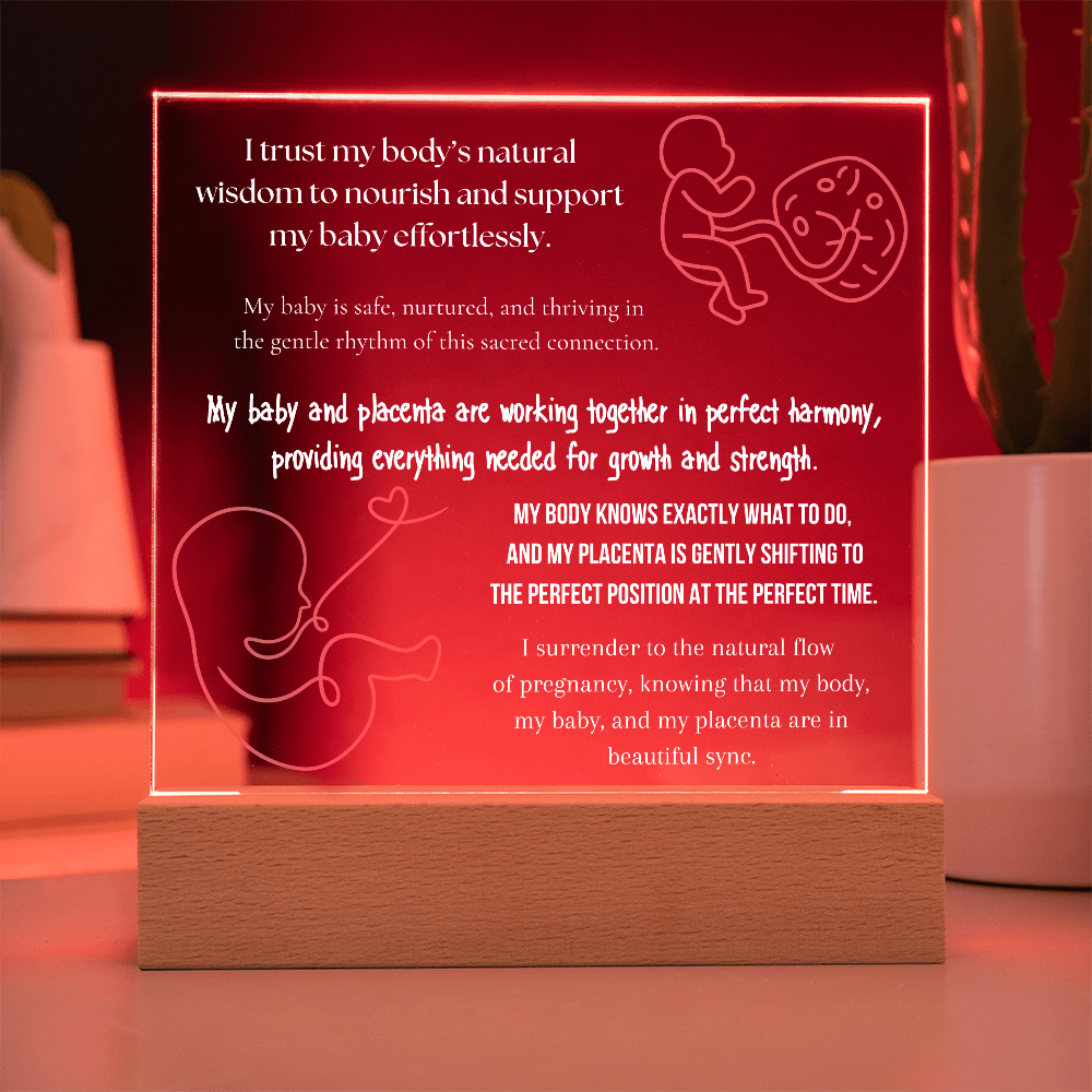 pregnancy affirmations LED lights