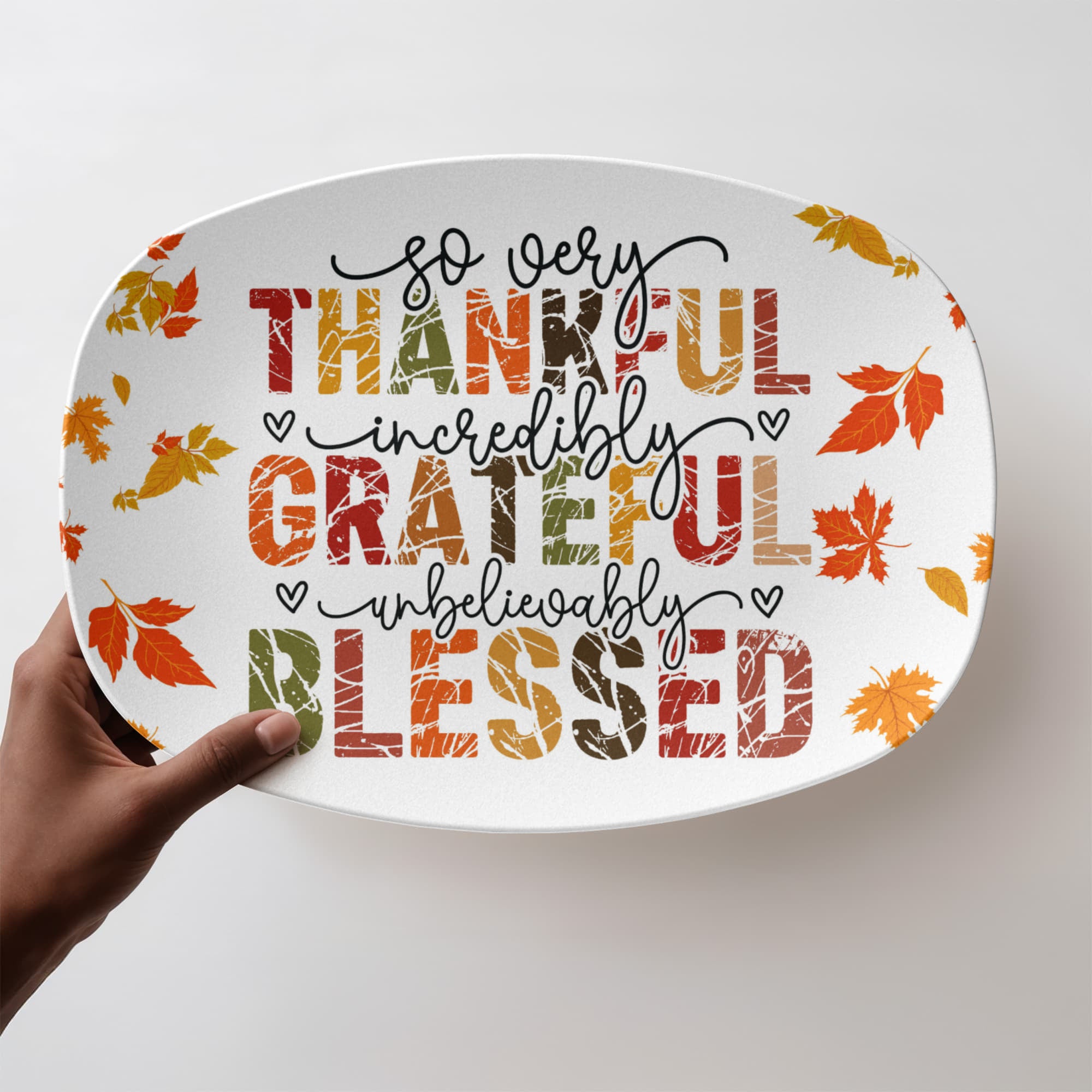 family dinner platter for thanksgiving