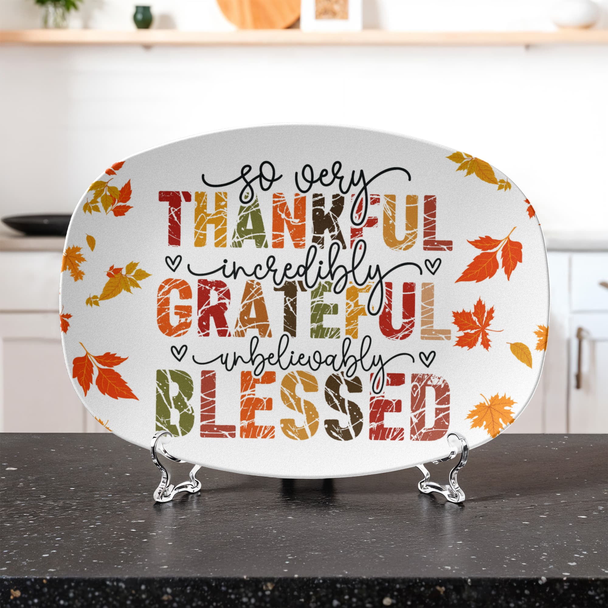 thanksgiving family platter, ships from USA