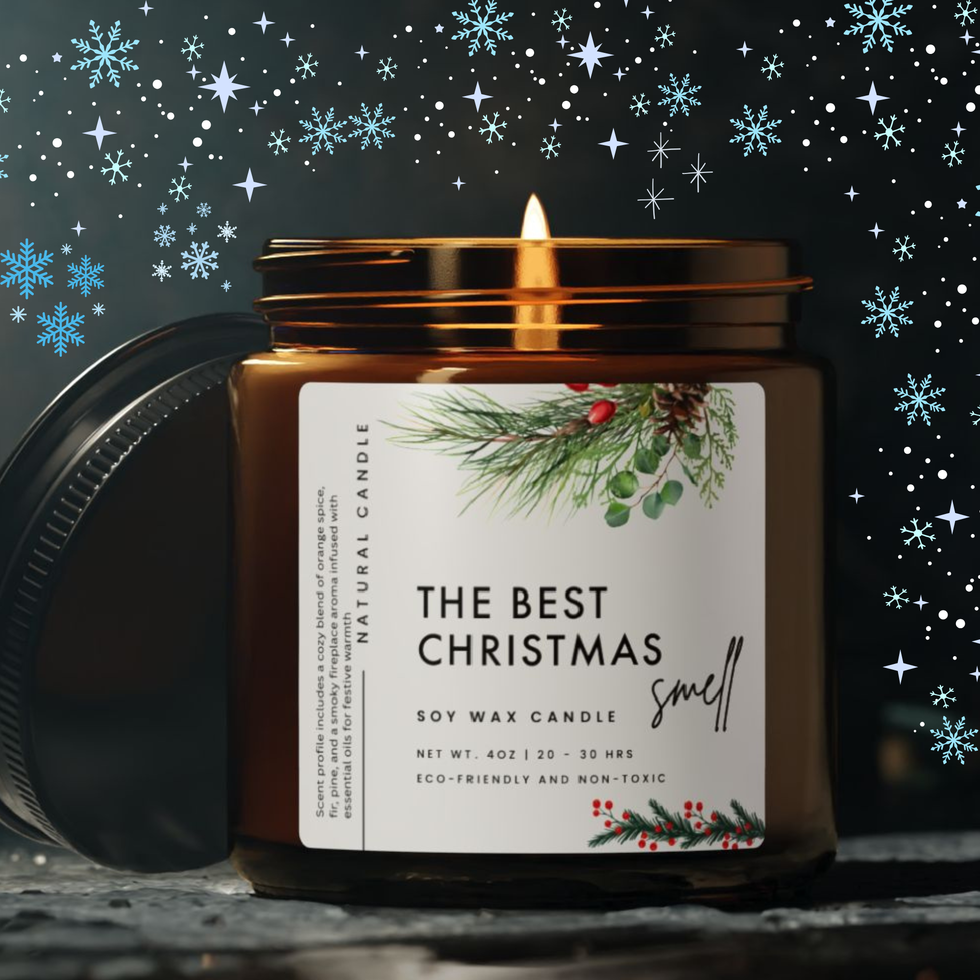 the best christmas smell natural candle simple gift