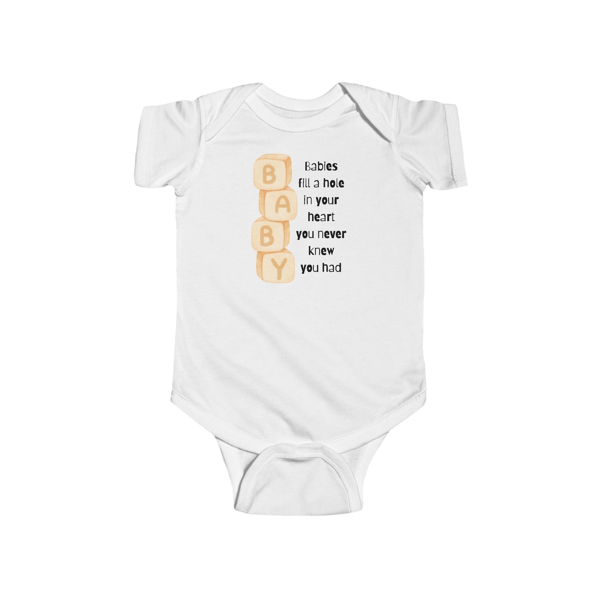 Babies fill a hole | Infant Fine Jersey Bodysuit