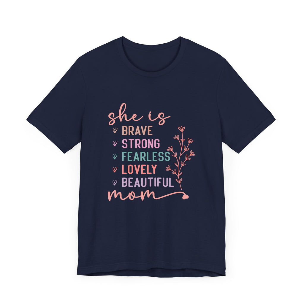 Camiseta de manga corta de jersey "Ella es mamá" | Canadá 