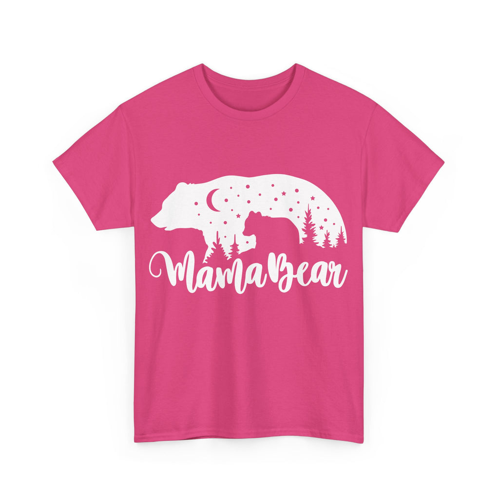 Camiseta de algodón grueso Mamá Osa 