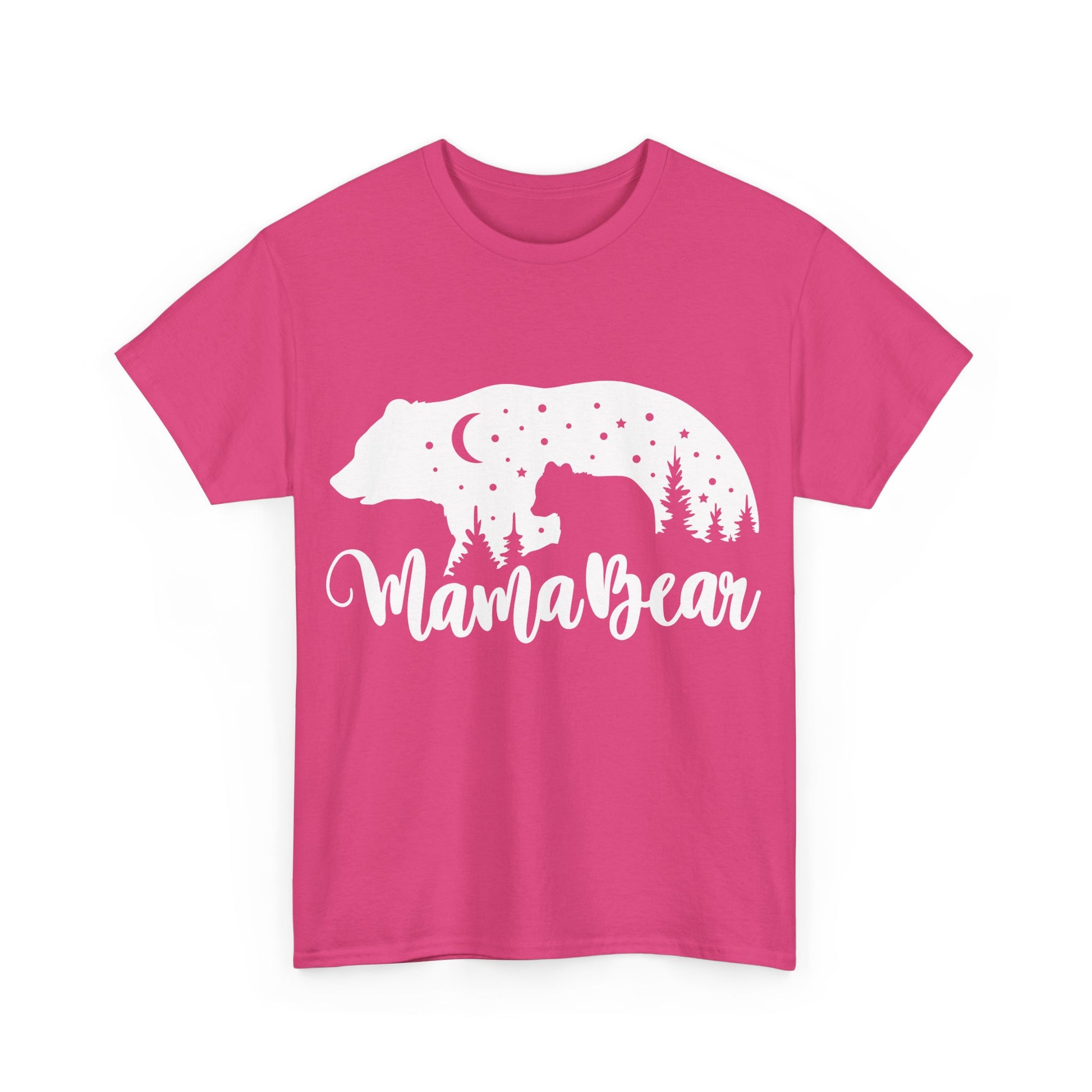 Camiseta de algodón grueso Mamá Osa 