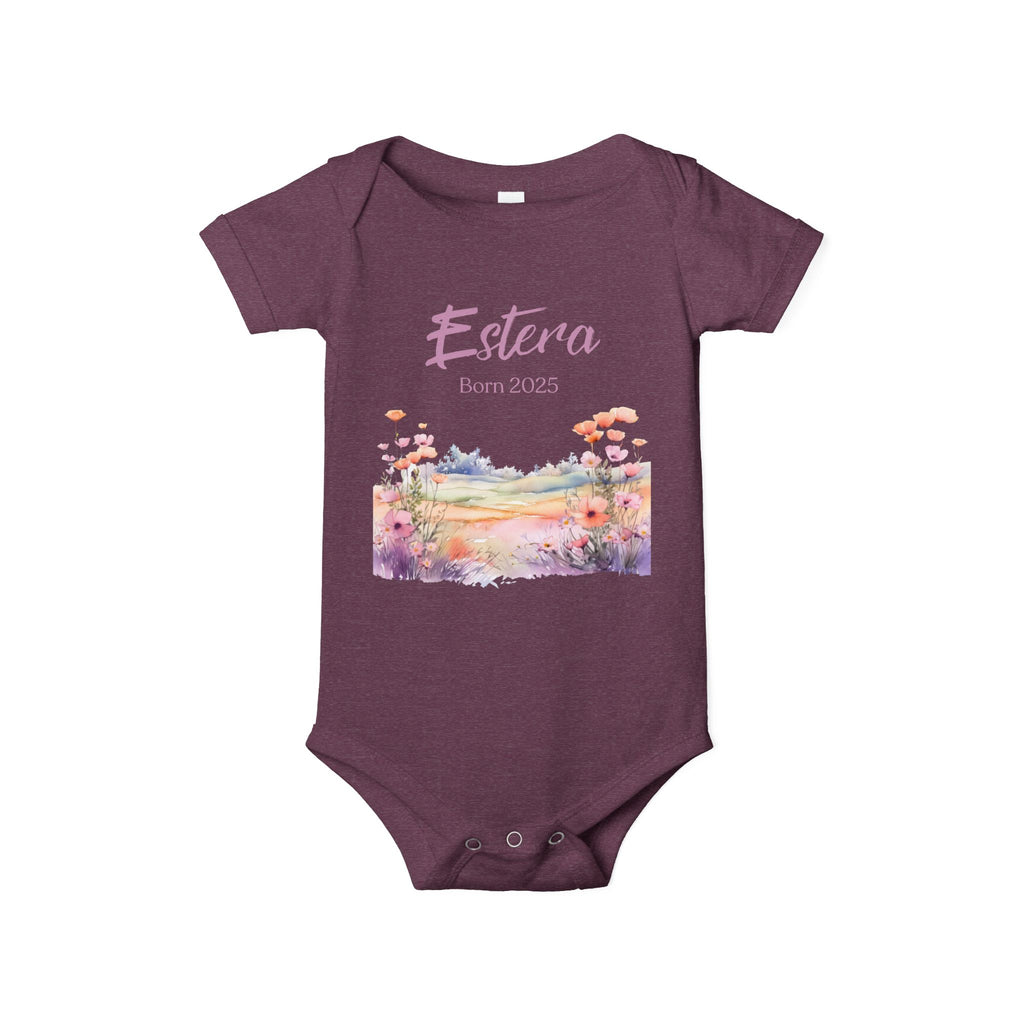Personalized Onesie with a Name and Date