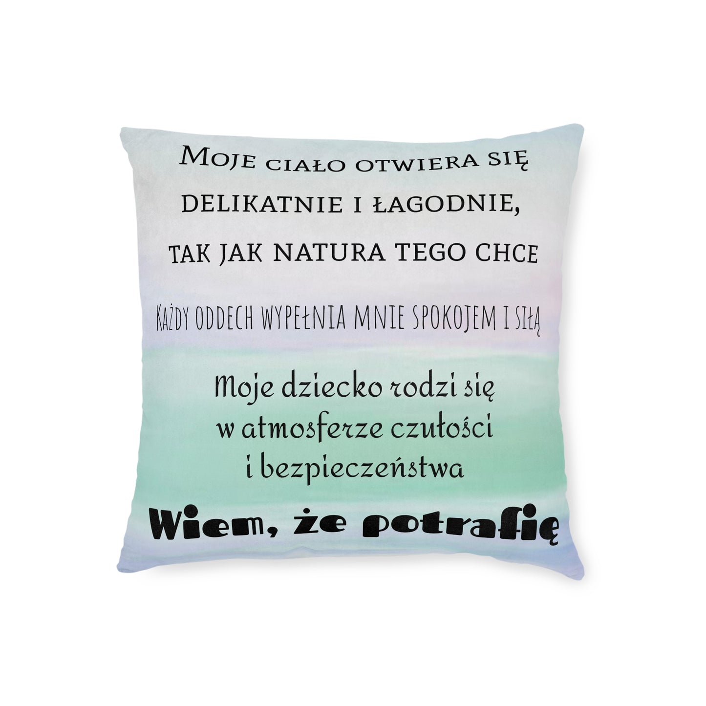 Square Pillow in Polish (po polsku) (Shipping from the UK)