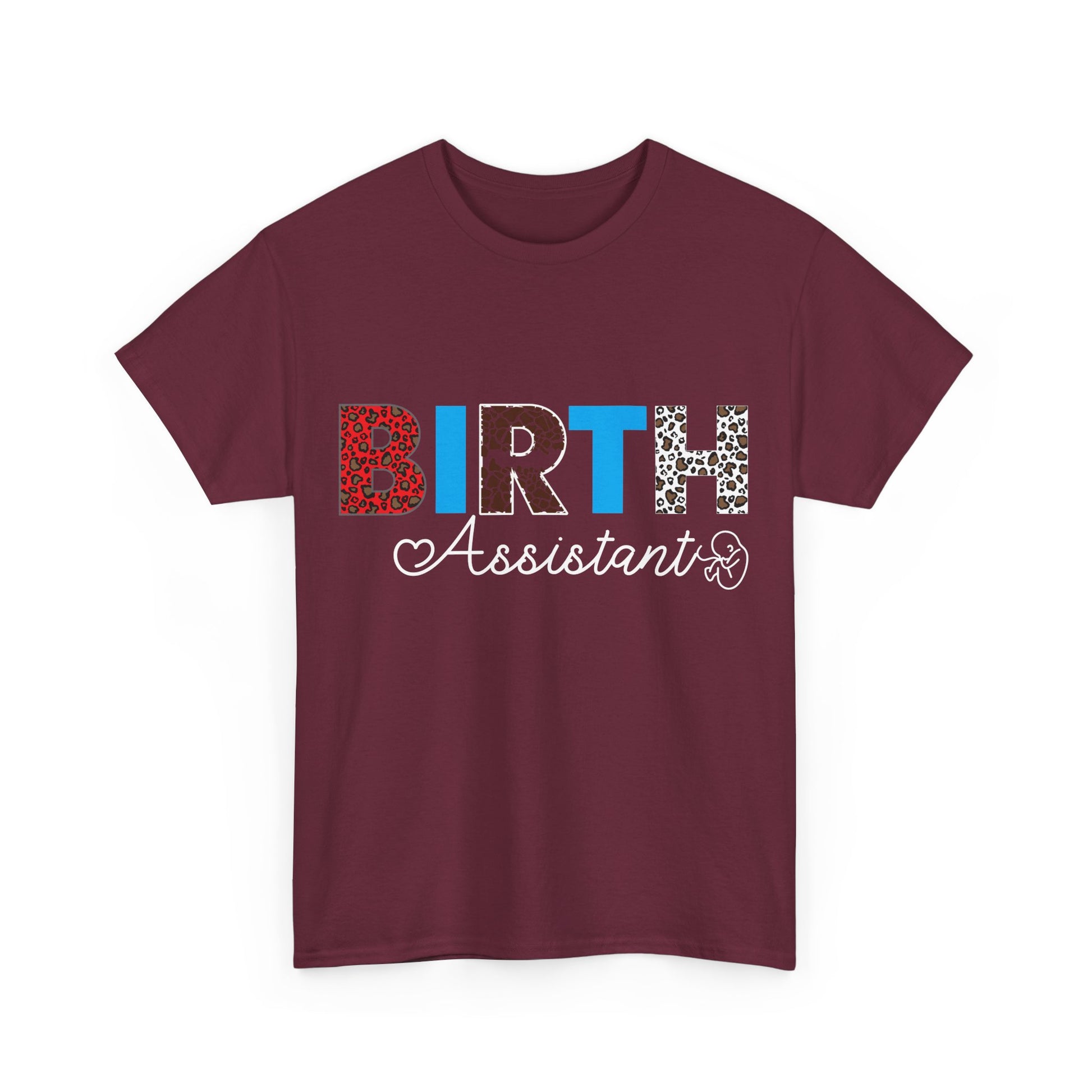 Camiseta de algodón grueso para asistente de parto