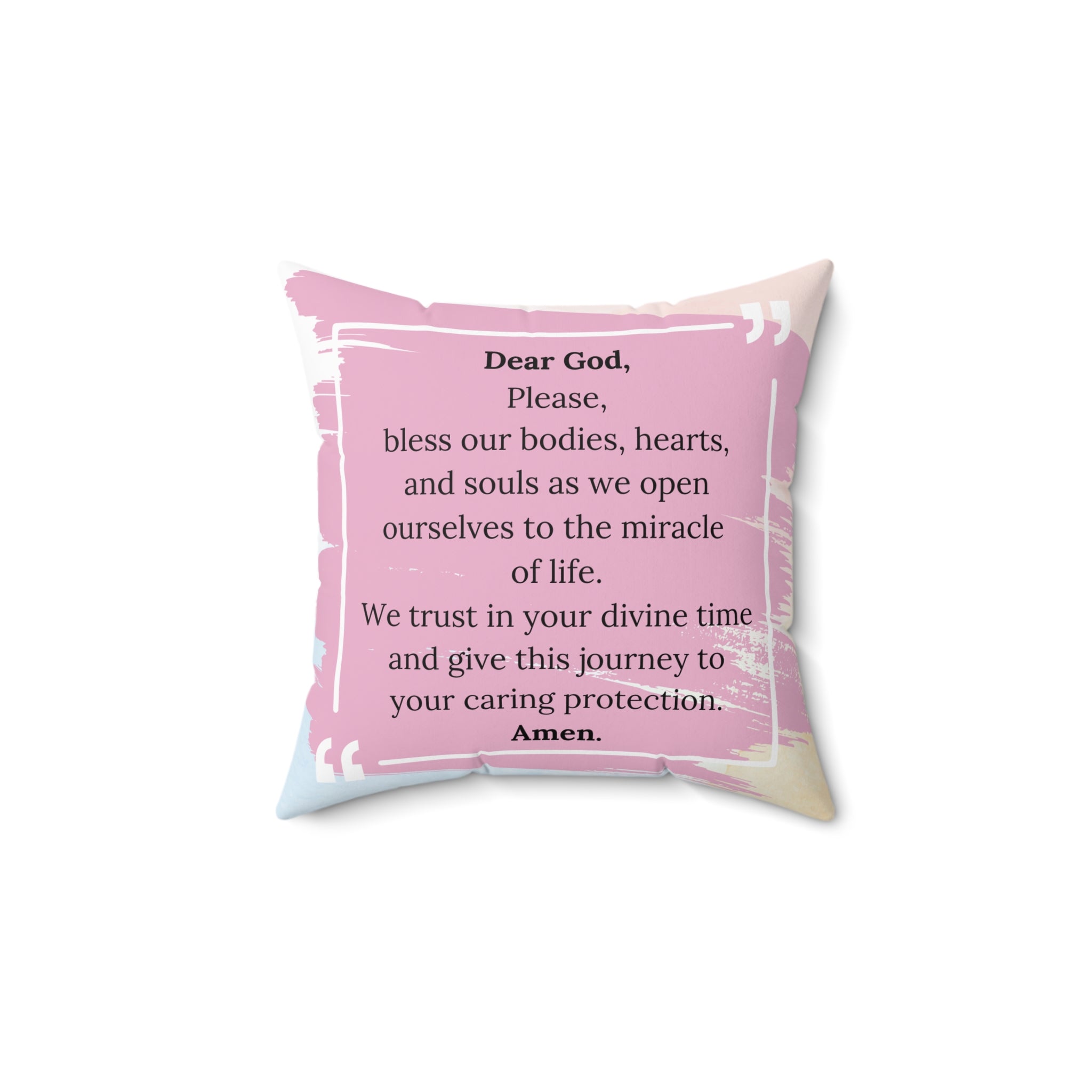 conception affirmation pillow