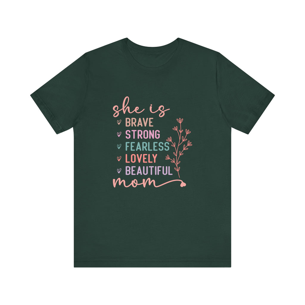 Camiseta de manga corta de jersey "Ella es mamá" | Canadá 
