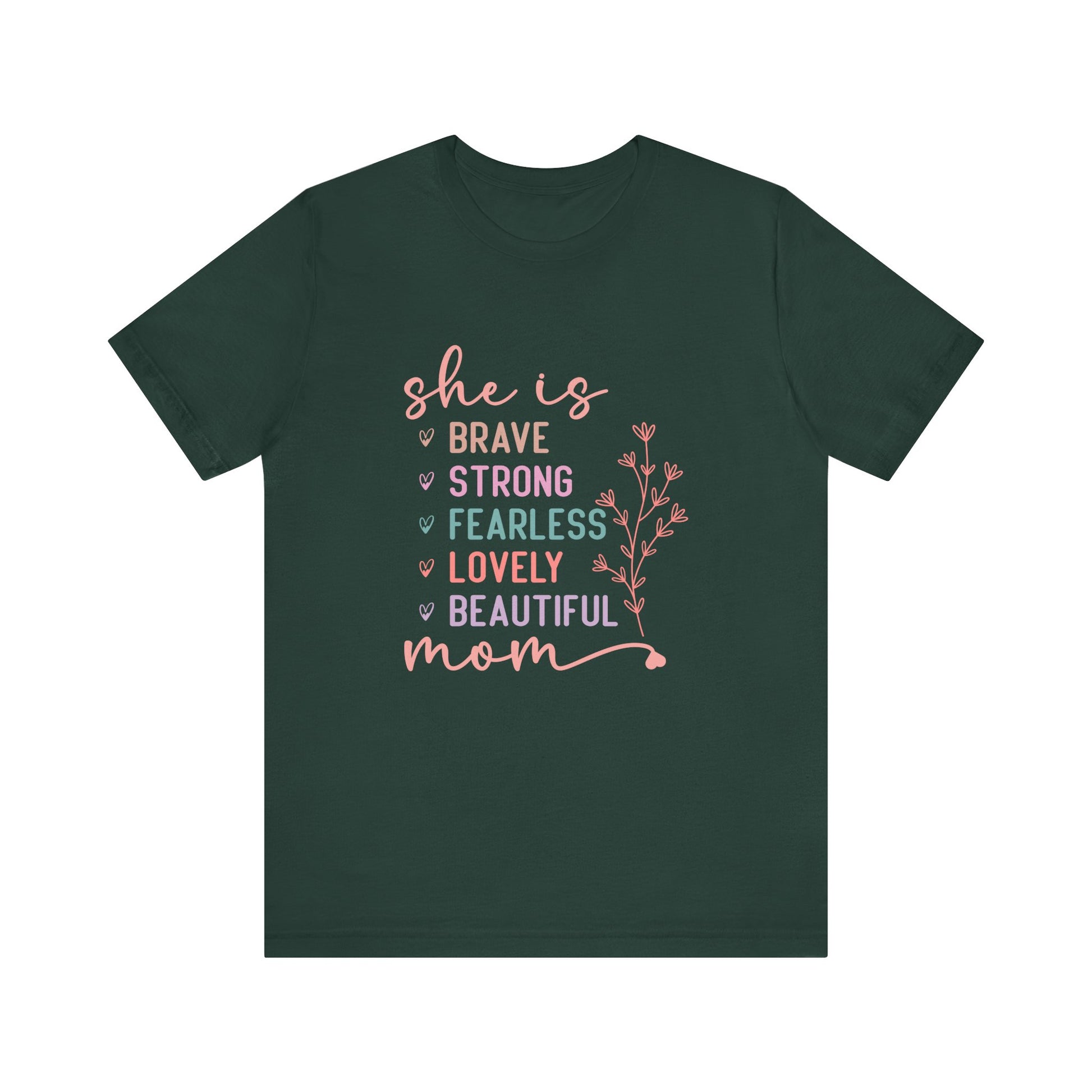 Camiseta de manga corta de jersey "Ella es mamá" | Canadá 