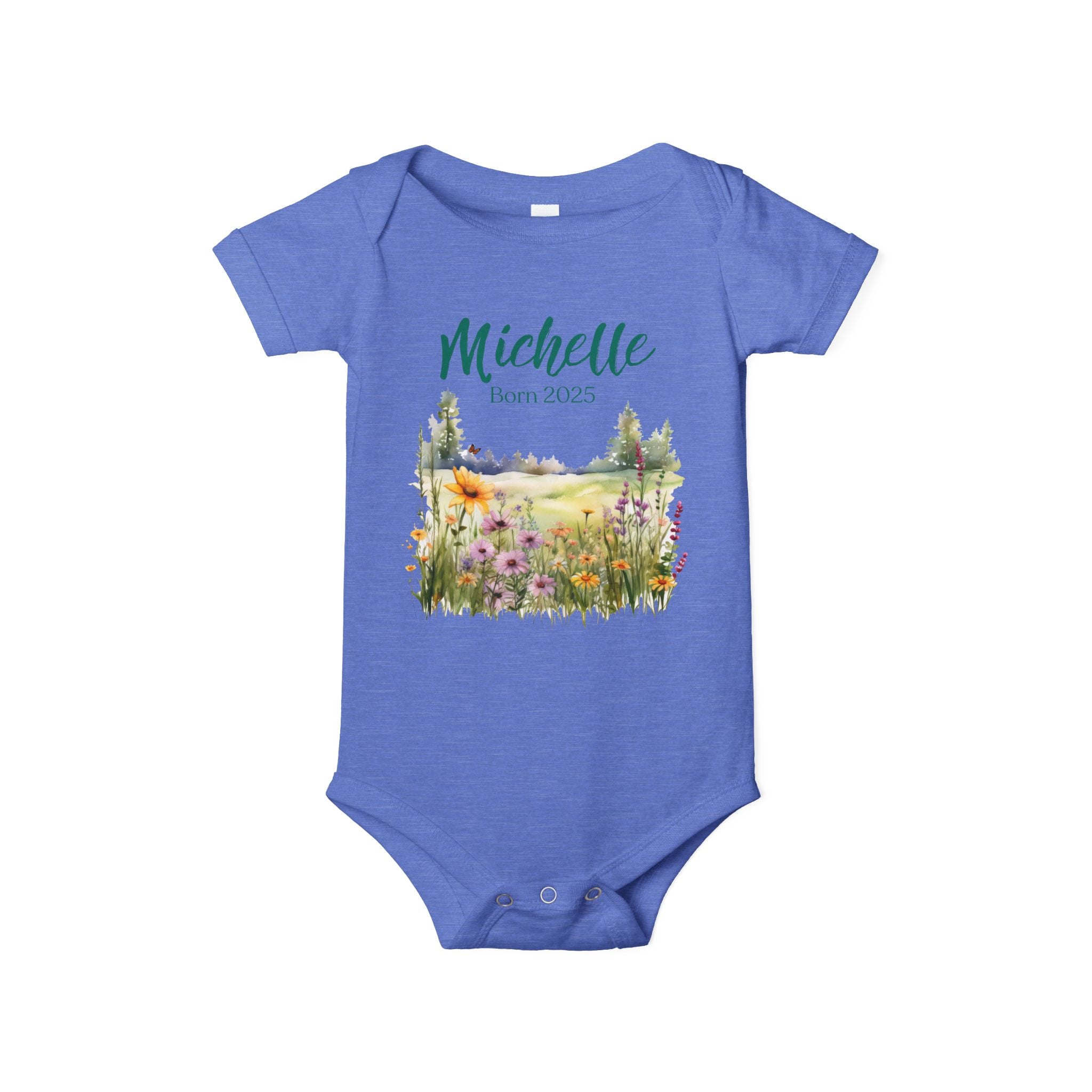 Personalized Onesie with a Name and Date