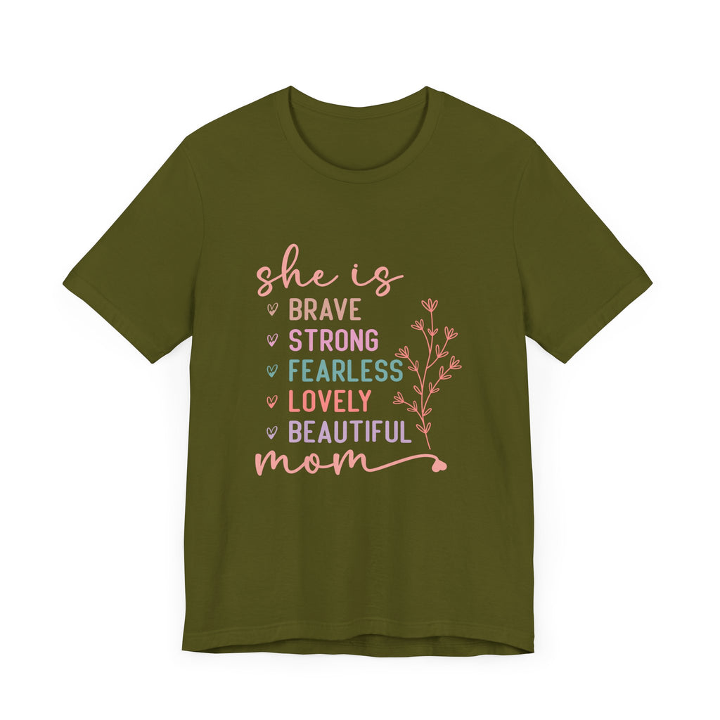 Camiseta de manga corta de jersey "Ella es mamá" | Canadá 