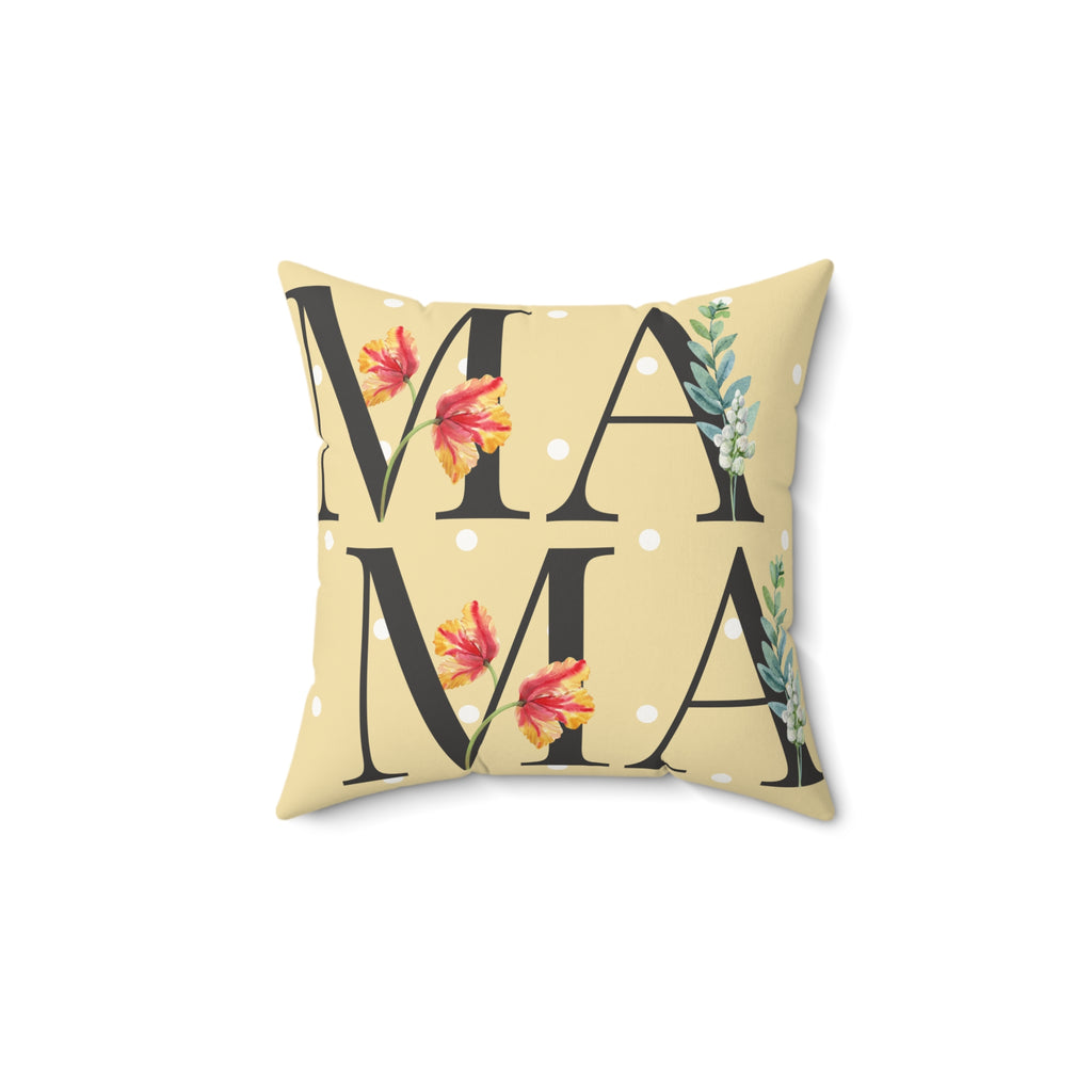 pillow with letters mama