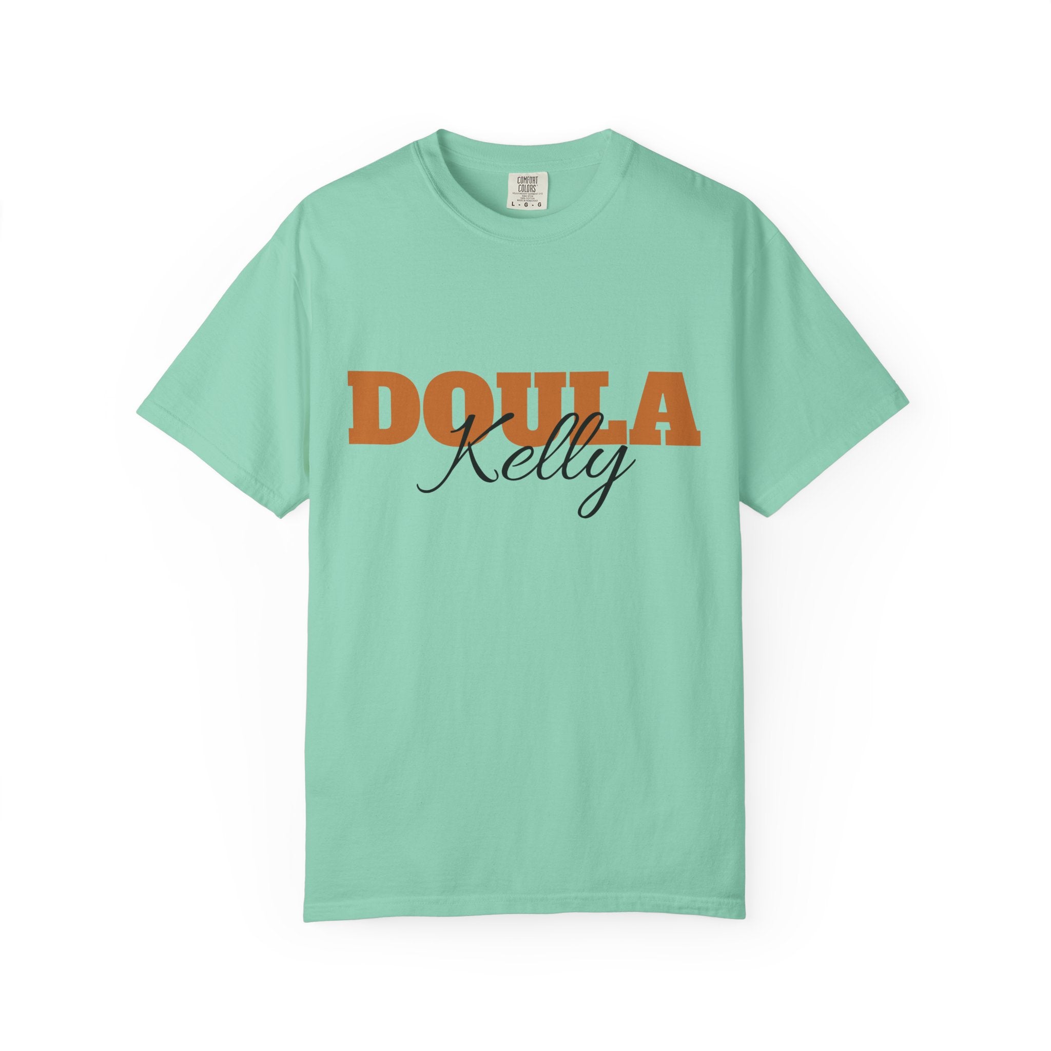 Personalized Doula Garment-Dyed T-shirt with your Name