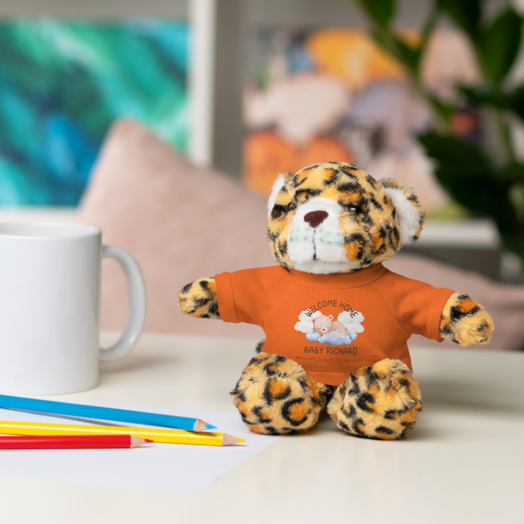 Personalized Stuffed Animals with Tee | different colors and animals available