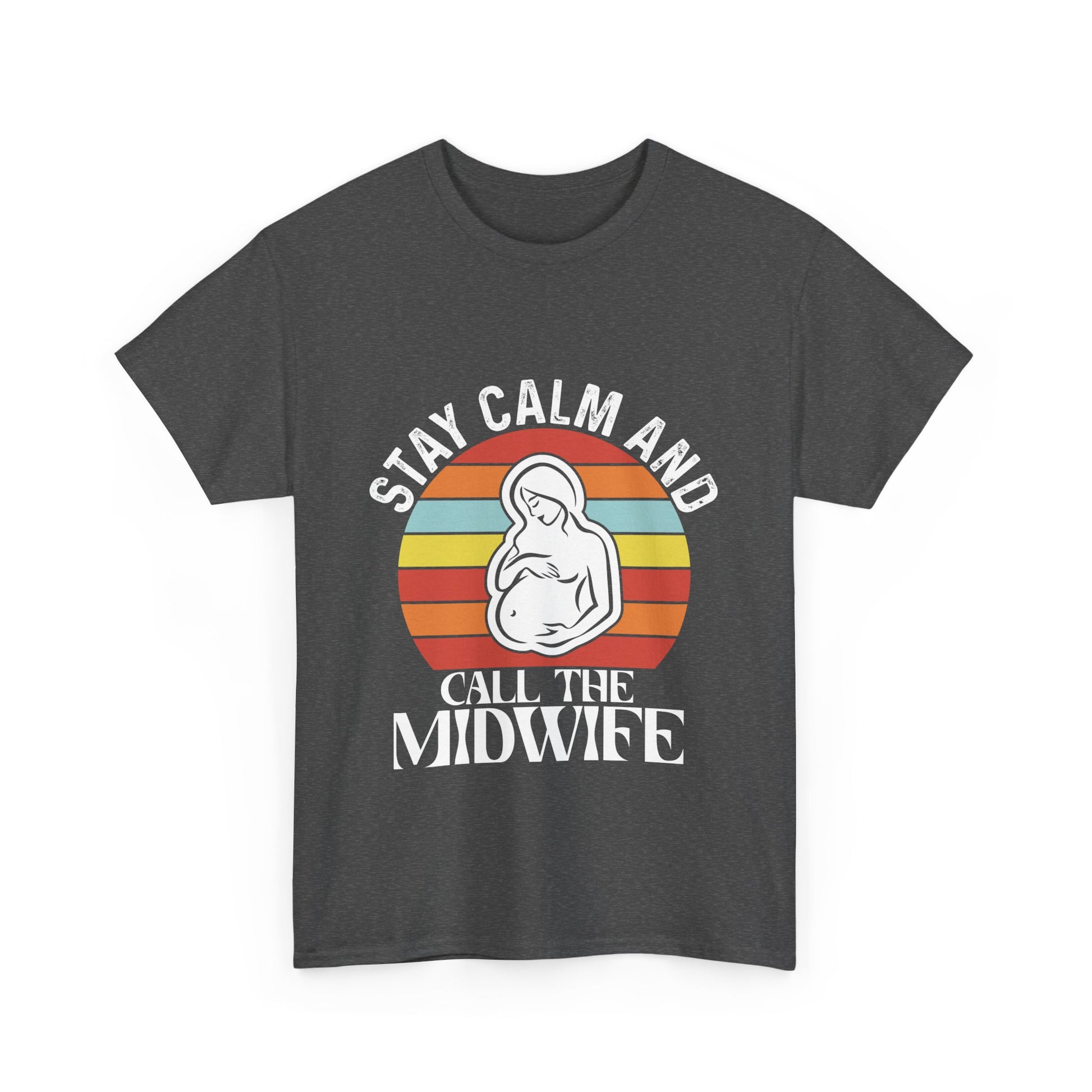 Camiseta de algodón grueso "Llama a la partera"