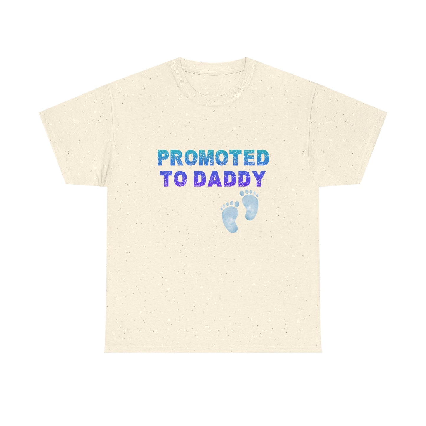 Heavy Cotton Tee Promoted to Daddy | Canada shipping