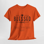 Camiseta de algodón grueso personalizada Blessed Mom en diferentes colores, ¡con los nombres de tus hijos! 