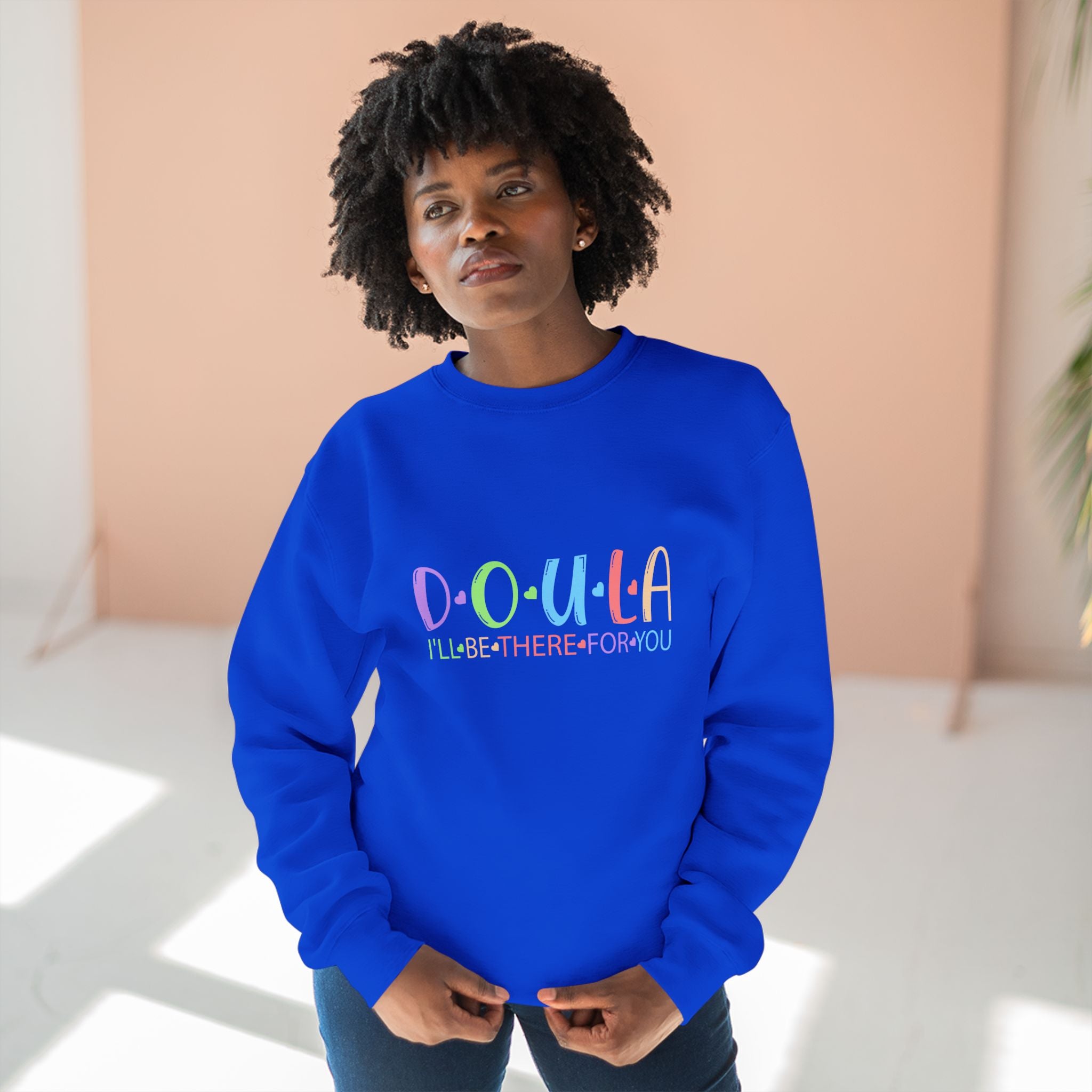 Doula Unisex Crewneck Sweatshirt - Labor Support Appreciation in 5 Colors