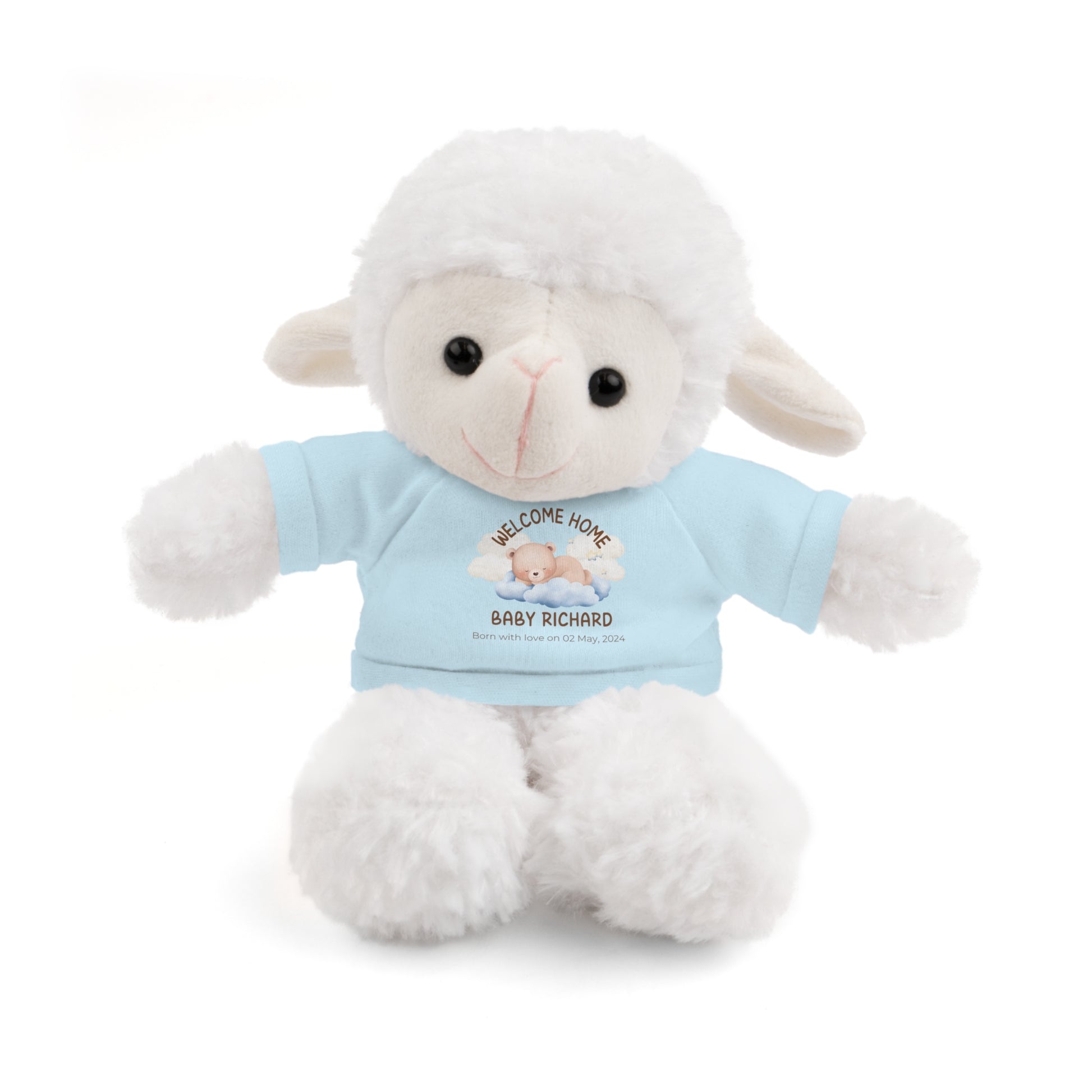 Peluches personalizados con camiseta | diferentes colores y animales disponibles