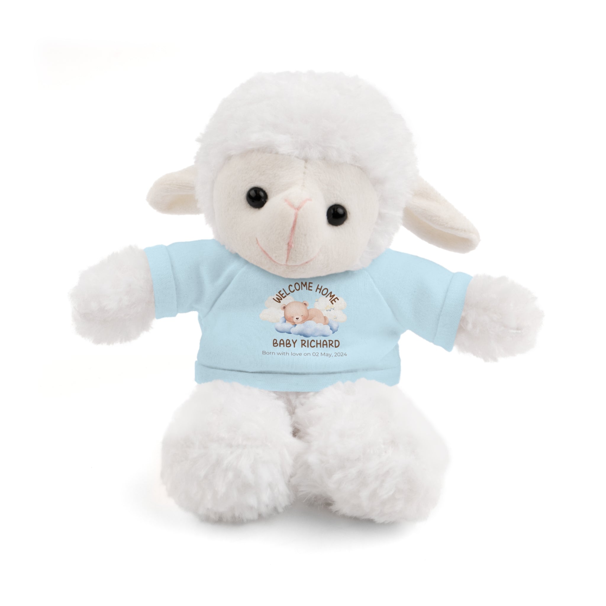 Personalized Stuffed Animals with Tee | different colors and animals available