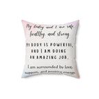 affirmation pillow for birth