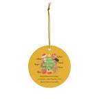 Personalized Ceramic Ornament, 1-Pack, Christmas custom gift